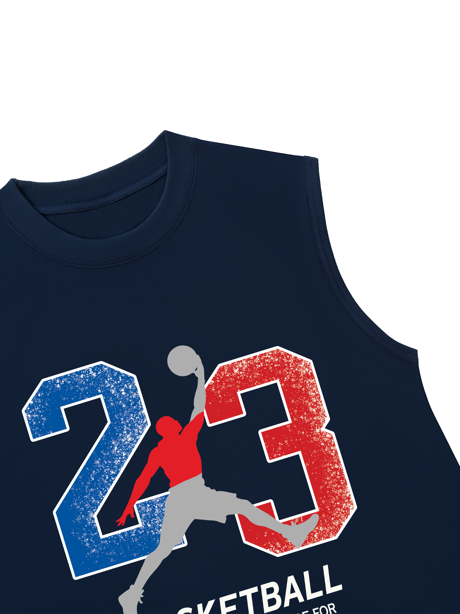 Áo Ba Lỗ Relaxed Fit Basketball Sport Player 23