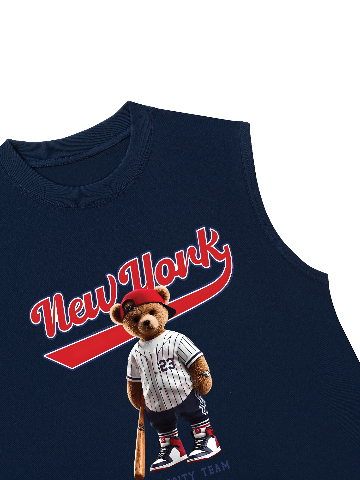 Áo Ba Lỗ Relaxed Fit Baseball New York Teddy