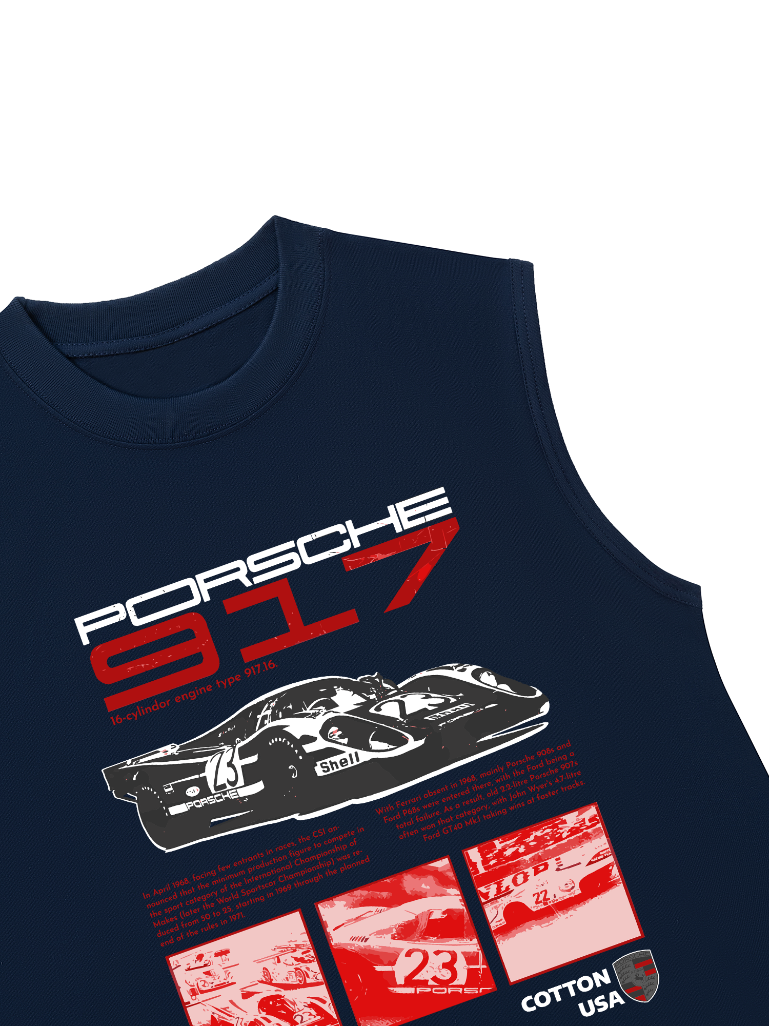 Áo Ba Lỗ Relaxed Fit Porsche 917 16-Cylindor