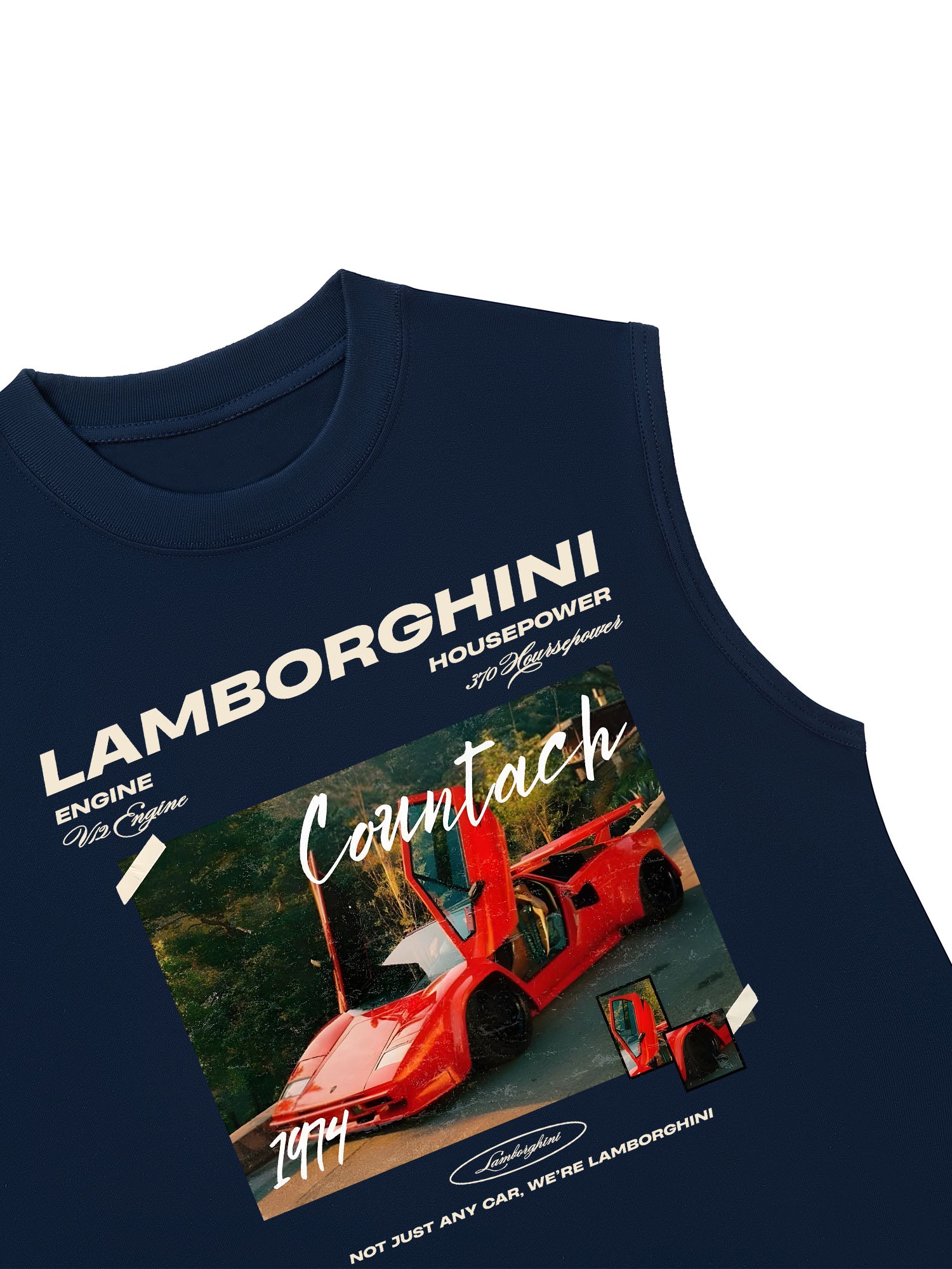 Áo Ba Lỗ Relaxed Fit Lamborghini Red Countach