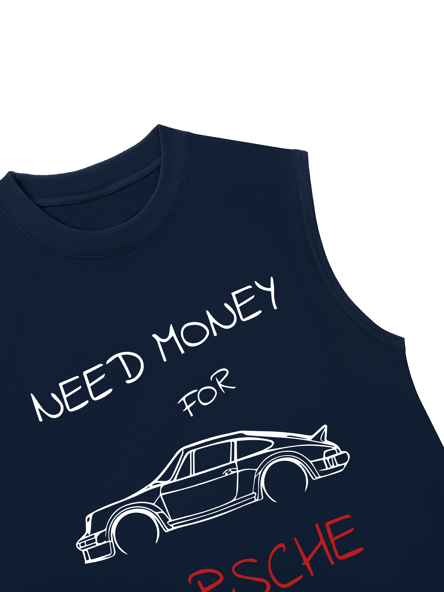Áo Ba Lỗ Relaxed Fit Porsche Need Money Sketch