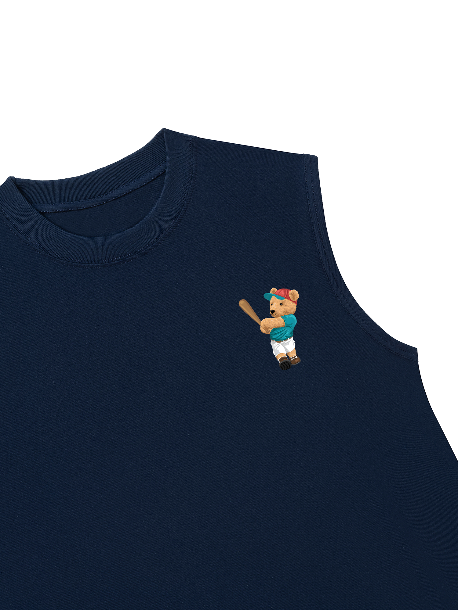 Áo Ba Lỗ Relaxed Fit Baseball Home Run Teddy Bear