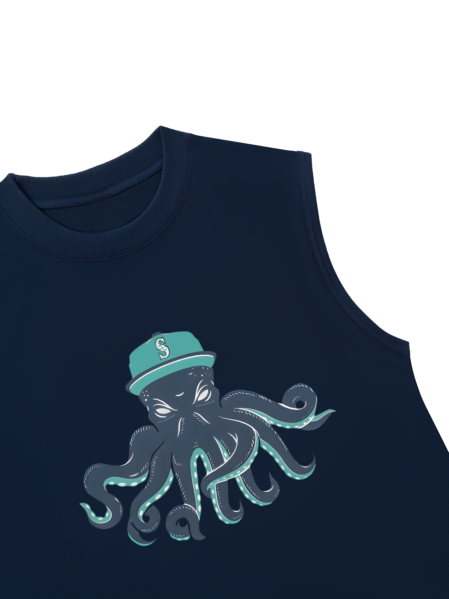 Áo Ba Lỗ Relaxed Fit Baseball Green Octopus