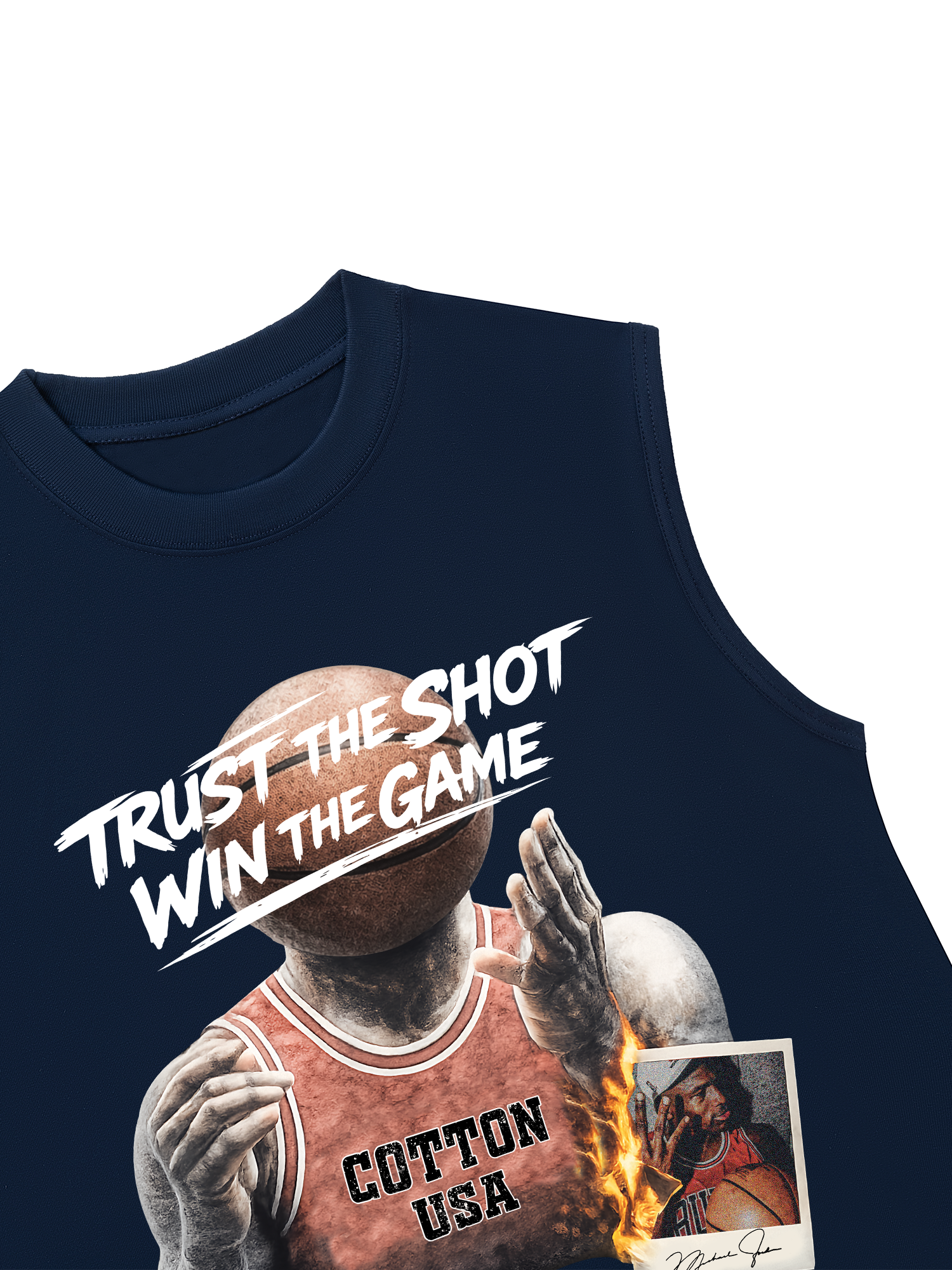 Áo Ba Lỗ Relaxed Fit Basketball Trust The Shot Win The Game