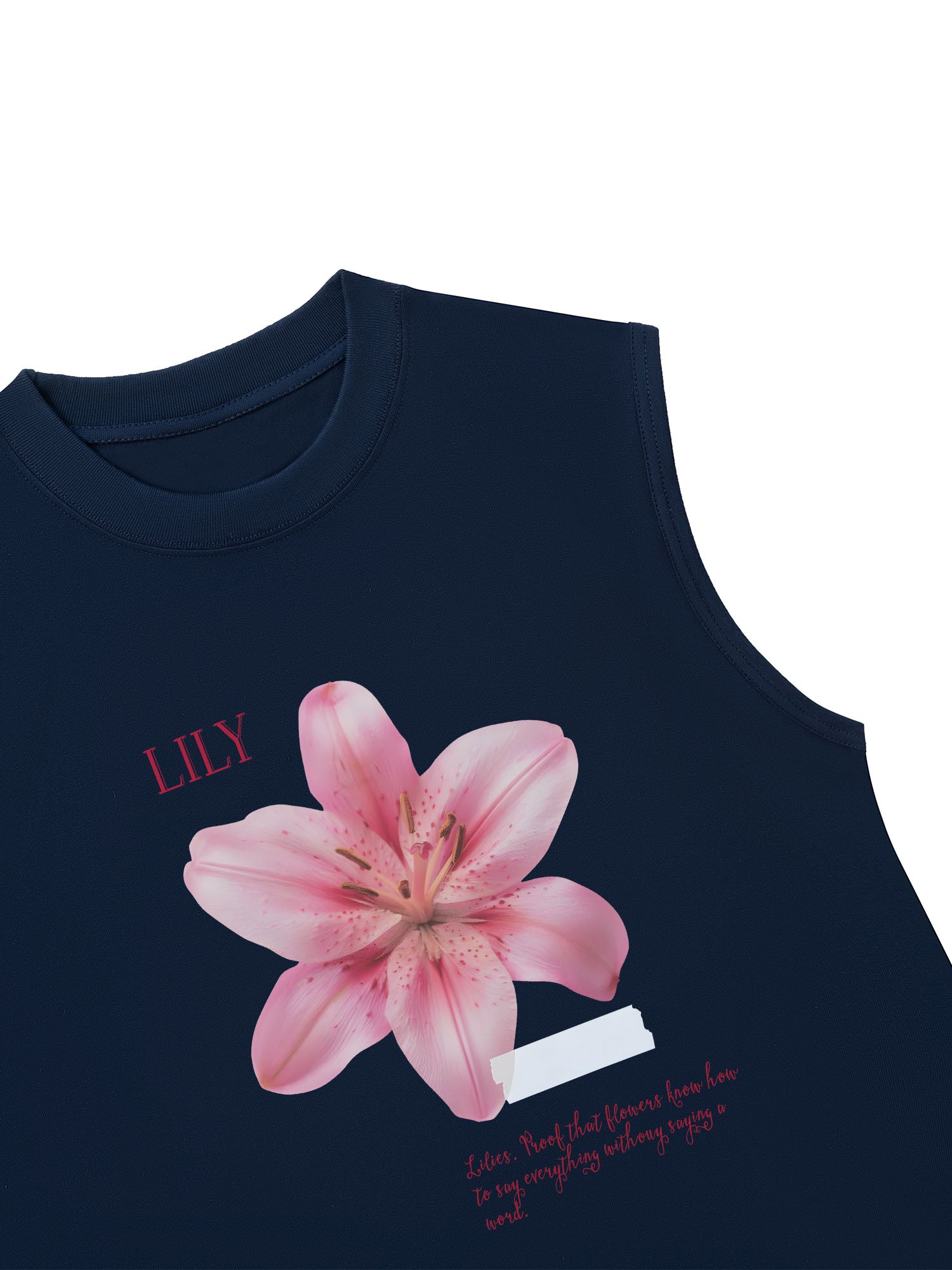 Áo Ba Lỗ Relaxed Fit Floral Lily_s language