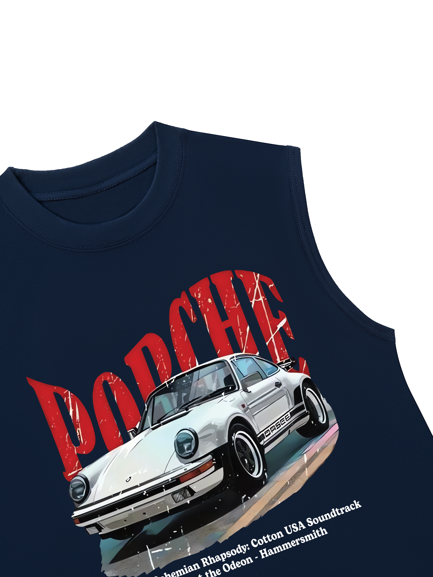 Áo Ba Lỗ Relaxed Fit Porsche Vintage Style
