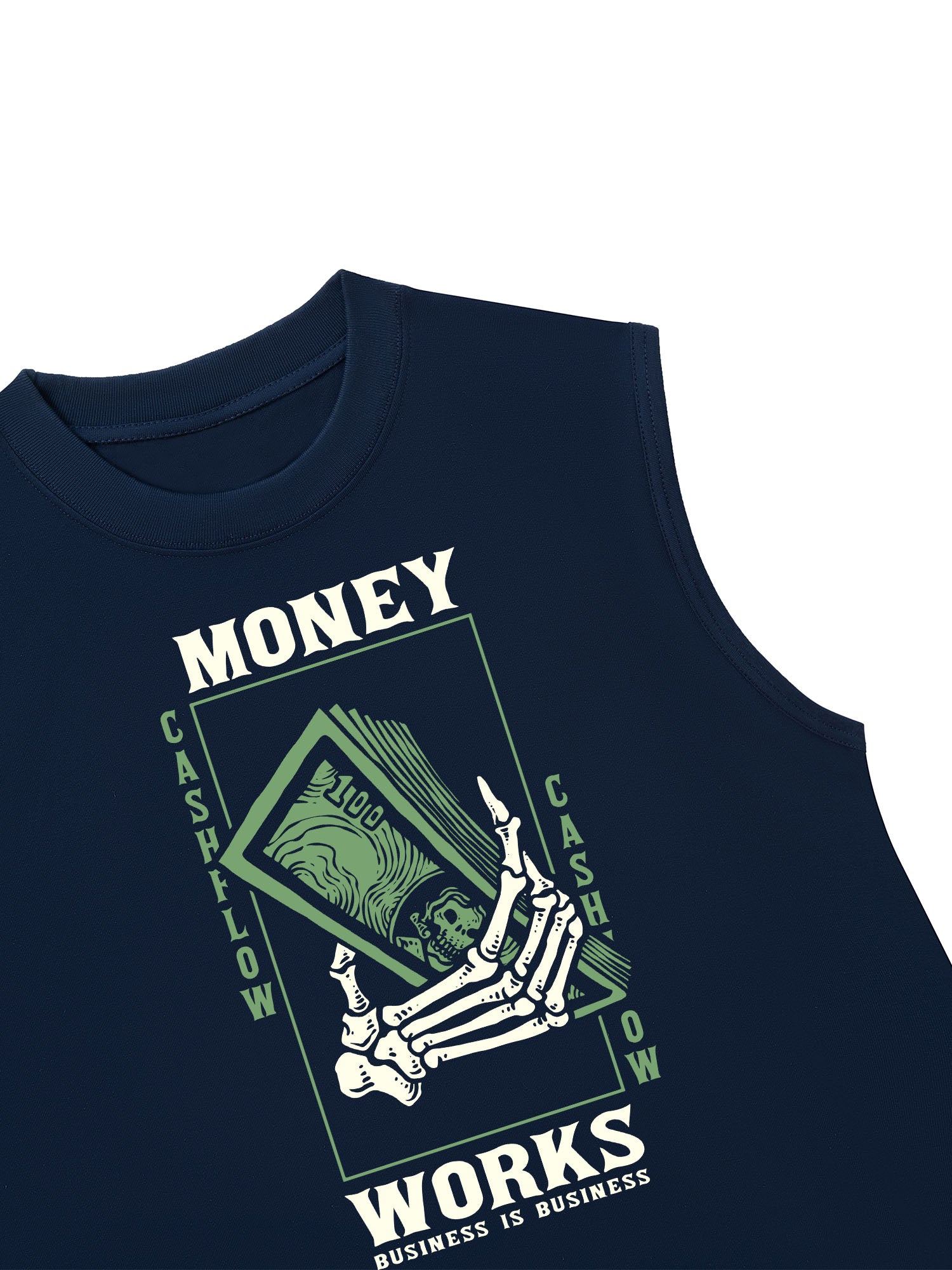 Áo Ba Lỗ Relaxed Fit Money Works Business Is Business