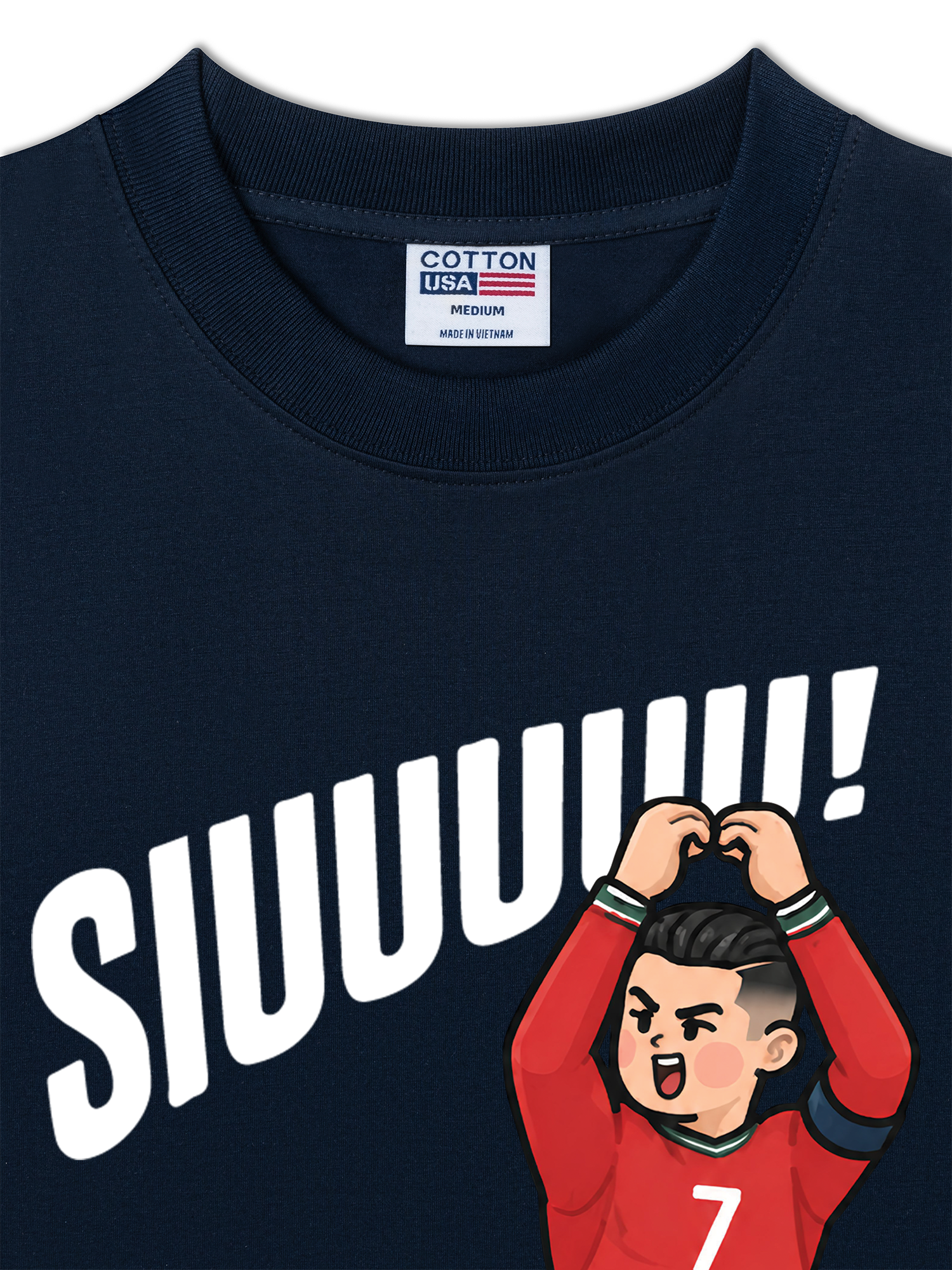 Áo Thun Relaxed Fit Soccer 7 Siuuu POR
