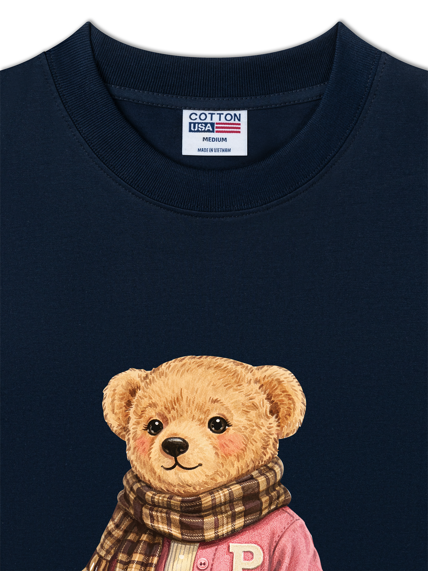 Áo Thun Relaxed Fit Pink Girl Bear