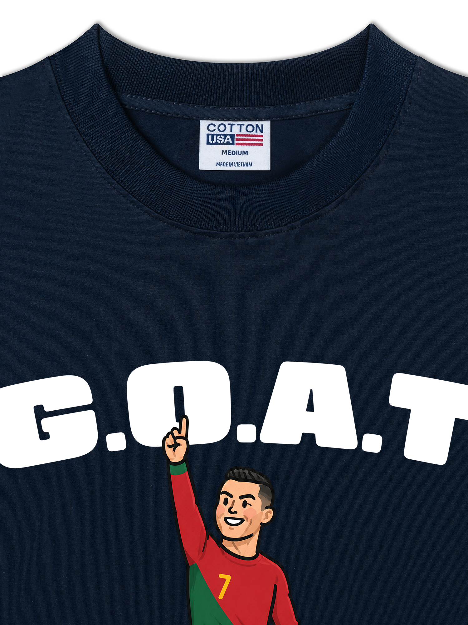 Áo Thun Relaxed Fit Soccer 7 G.O.A.T