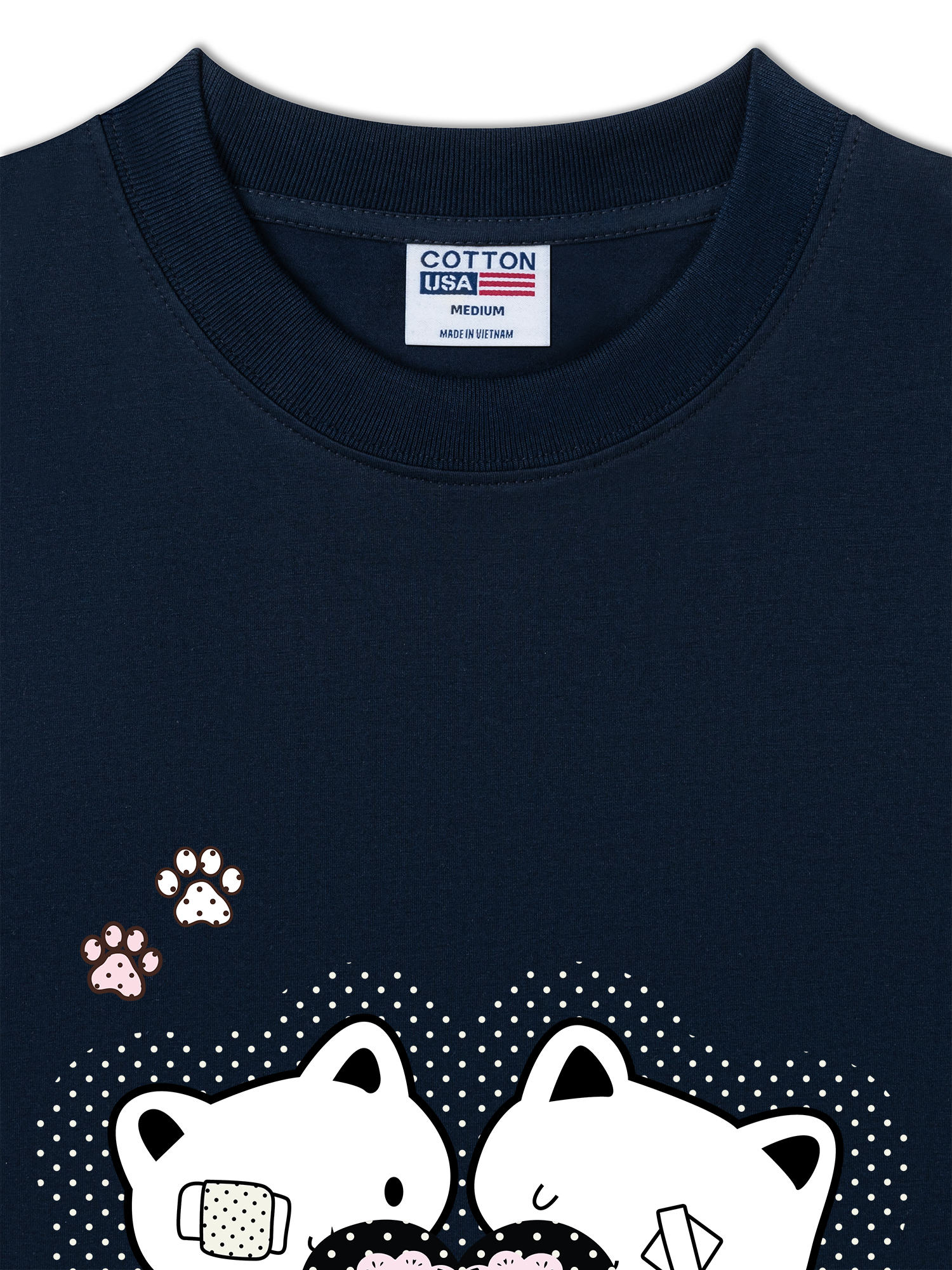 Áo Thun Relaxed Fit Dotty Mood Starlight Kitty Care PT0090PT