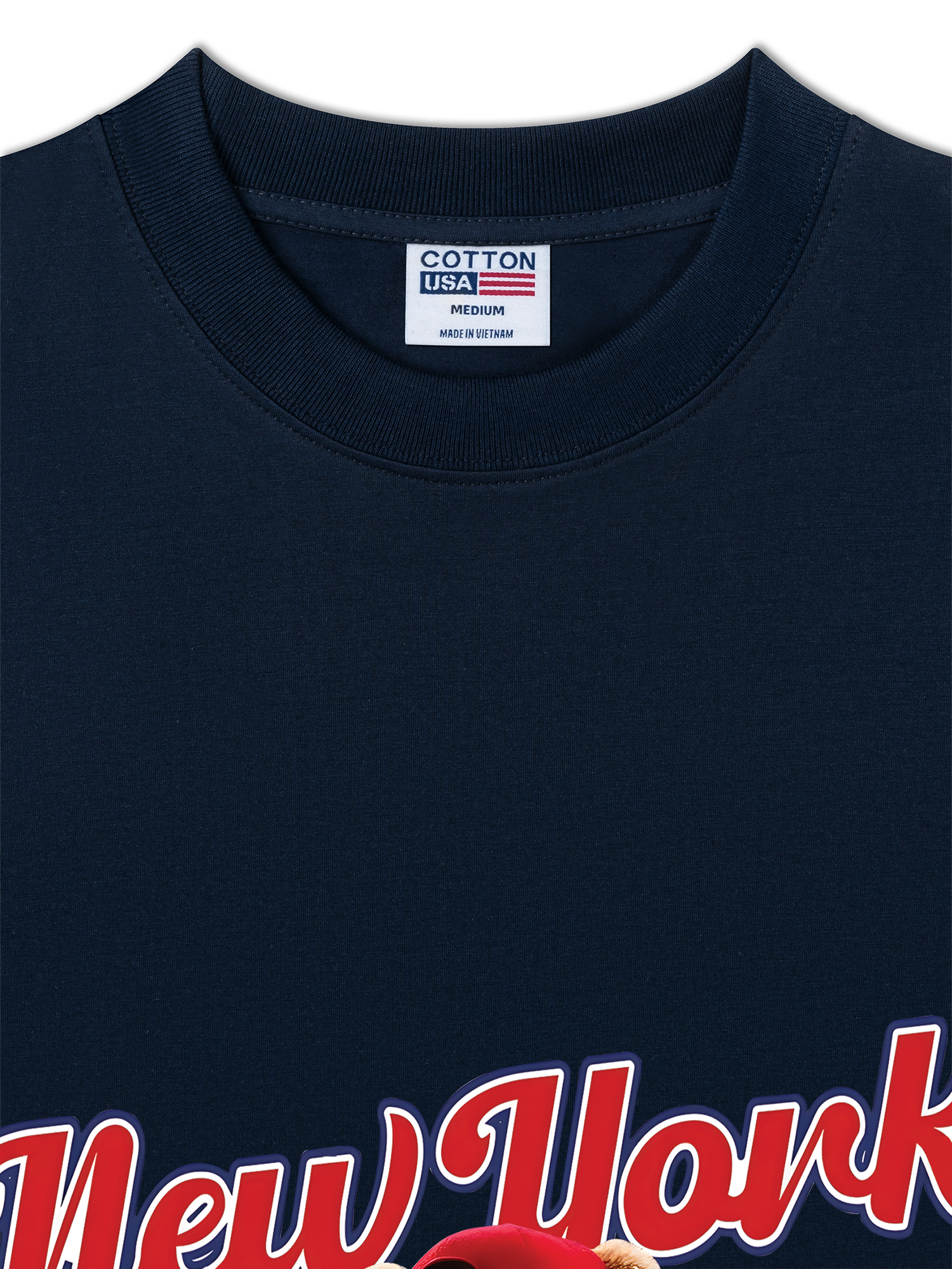 Áo Thun Relaxed Fit Baseball New York Teddy