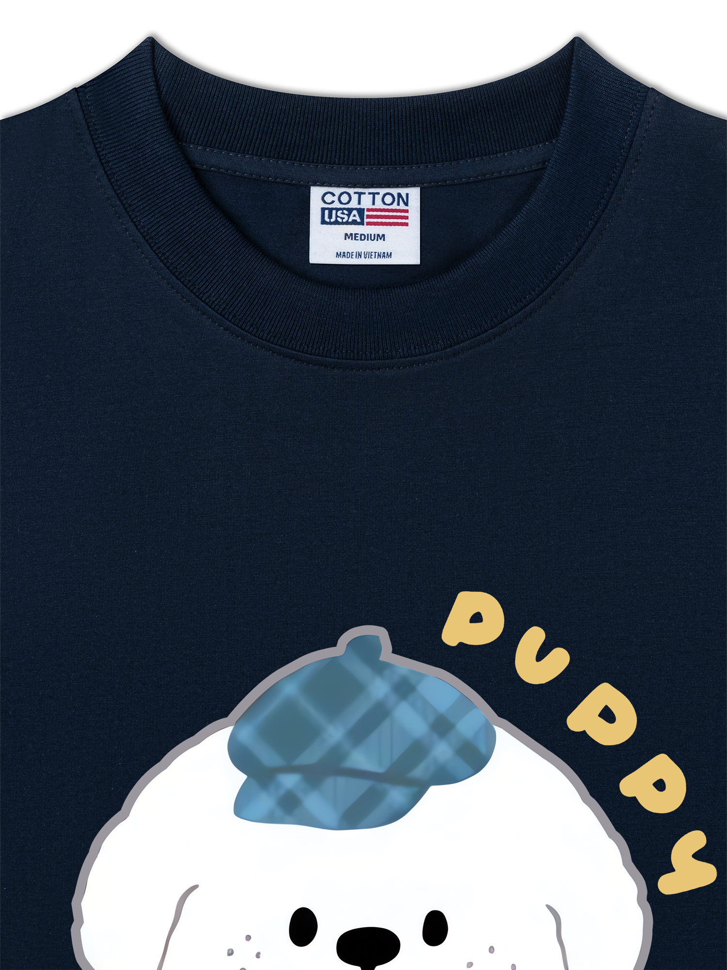 Áo Thun Relaxed Fit Soft Paw Blue Puppy