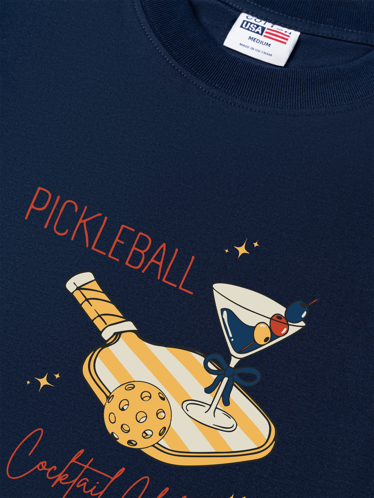 Áo Thun Relaxed Fit Pickleball Cocktail Club