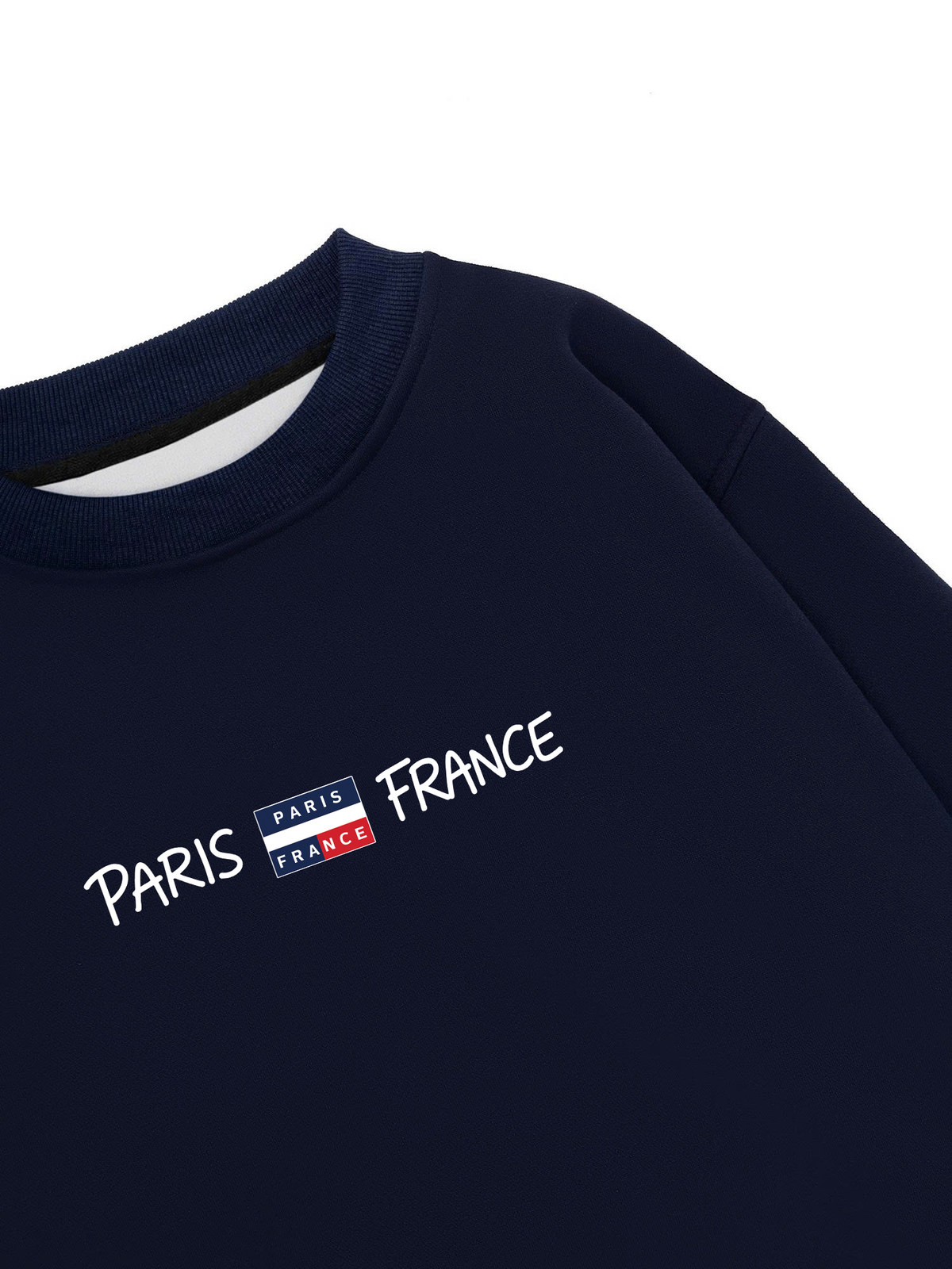Áo Sweater Nỉ Hai Da Retro Paris France