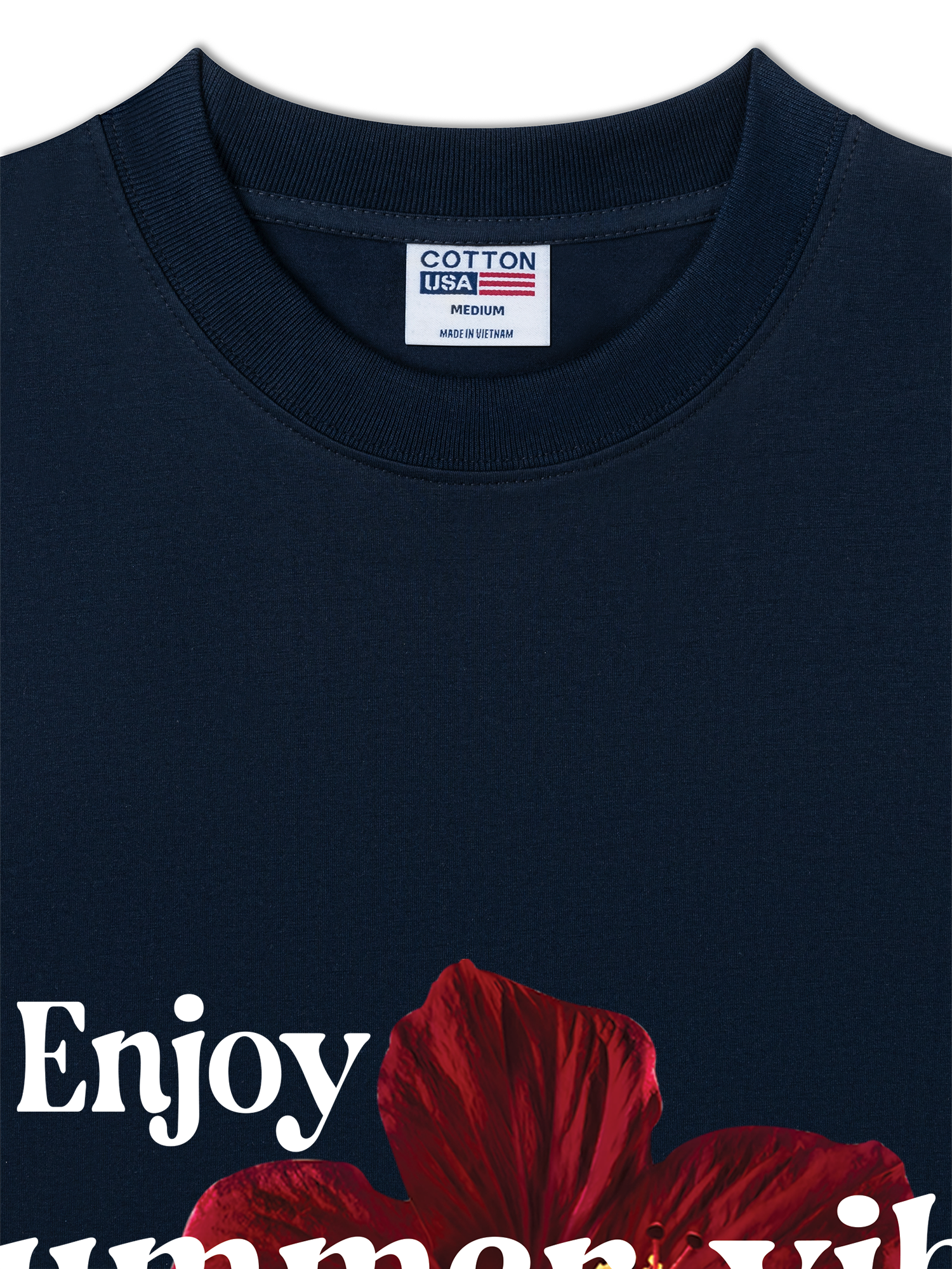 Áo Thun Relaxed Fit Floral Enjoy Summer