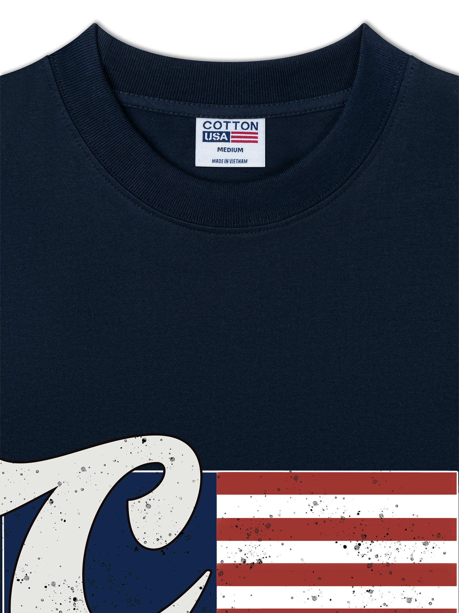 Áo Thun Relaxed Fit USA Vintage Flag