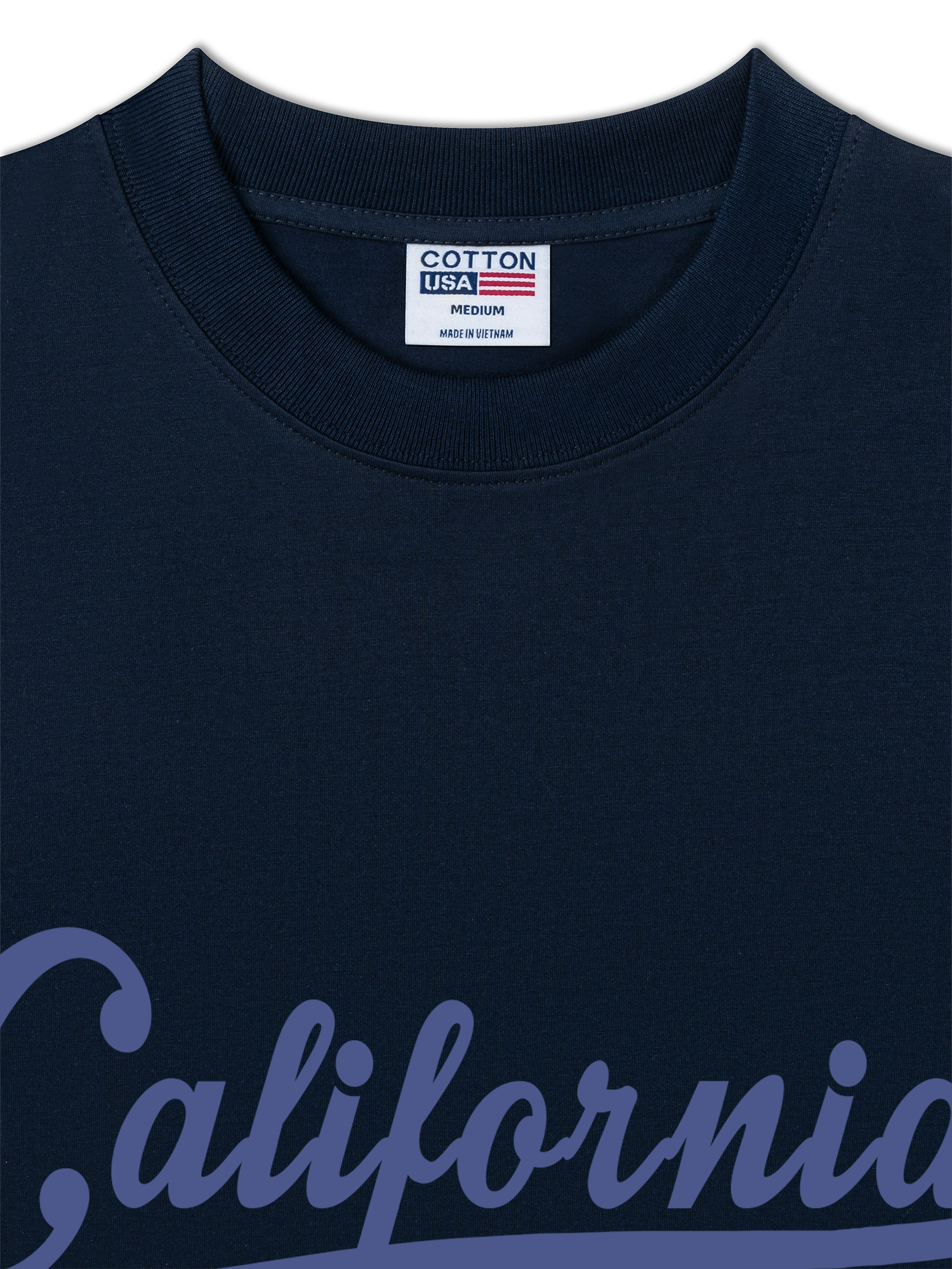 Áo Thun Relaxed Fit USA Califorinia Blue