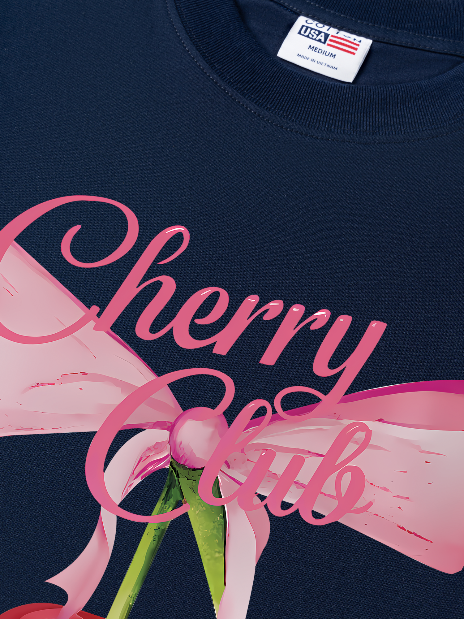 Áo Thun Relaxed Fit Cherry Club Coquette