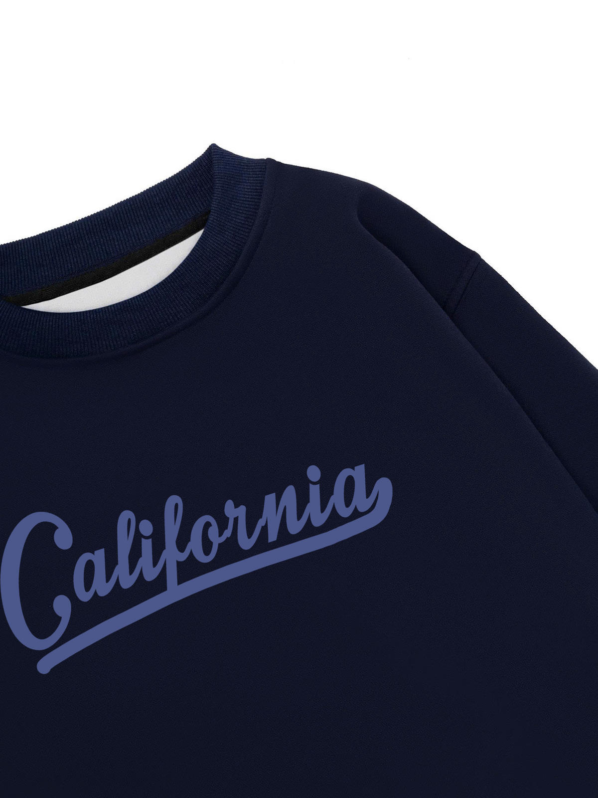 Áo Sweater Nỉ Hai Da USA Califorinia Blue