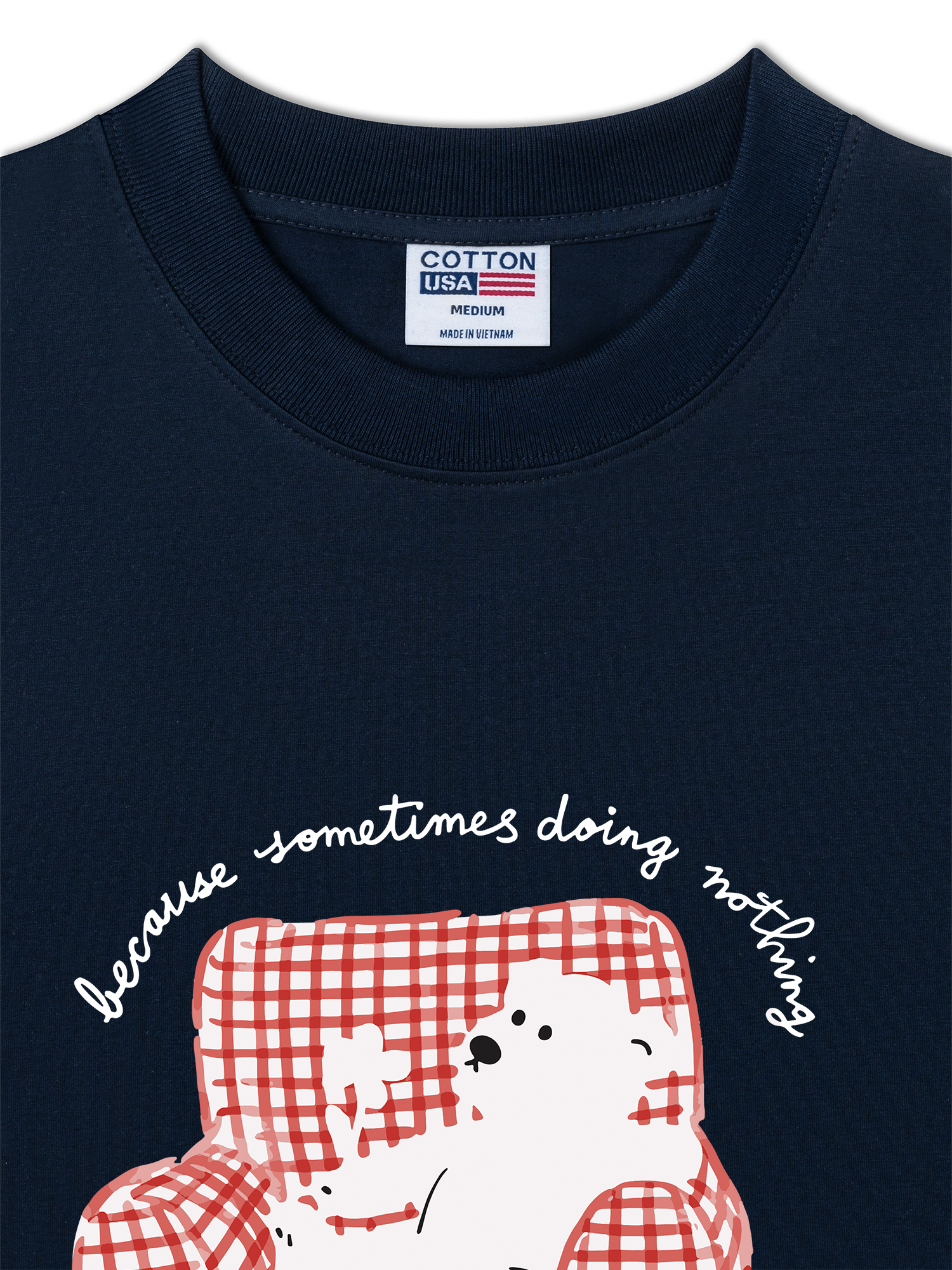 Áo Thun Relaxed Fit Chill Bear At Home