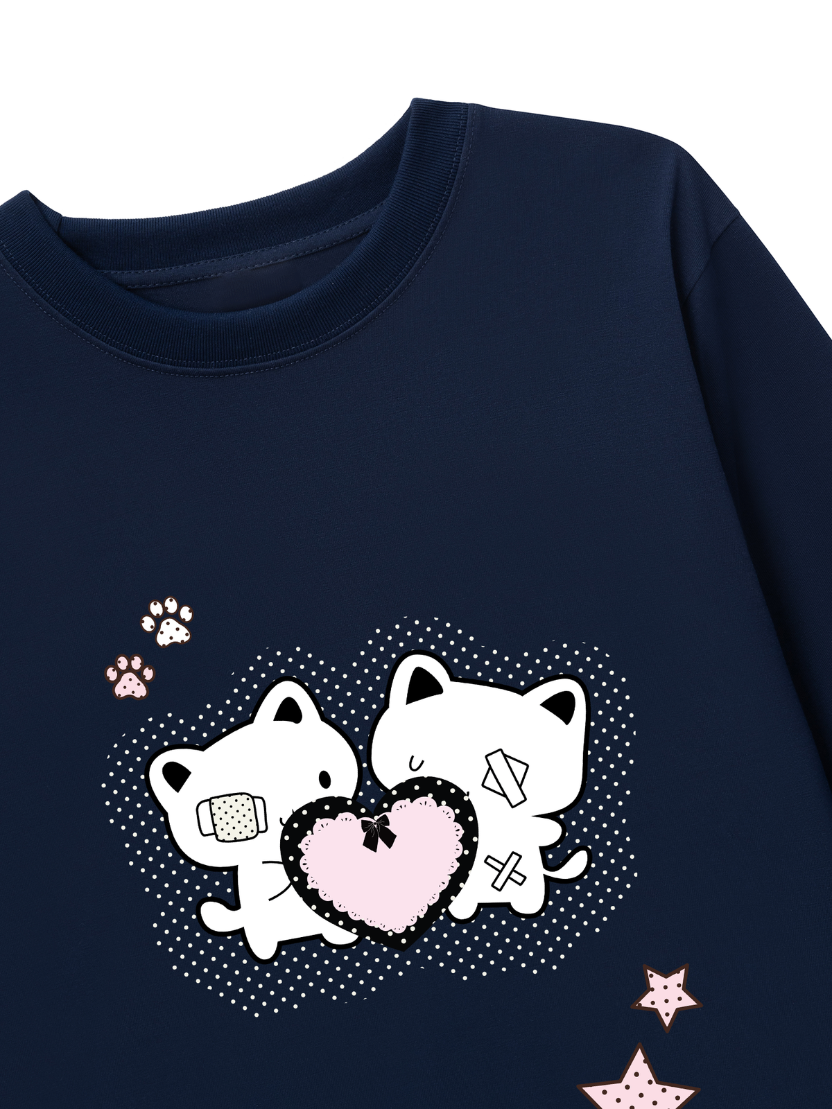 Áo Thun Dài Tay Dotty Mood Starlight Kitty Care