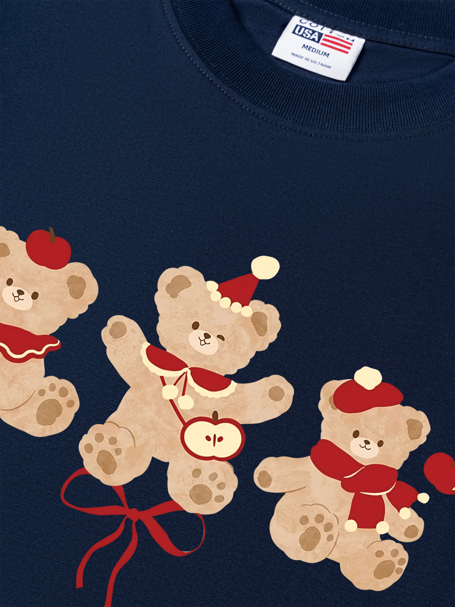 Áo Thun Relaxed Fit Cute Bear