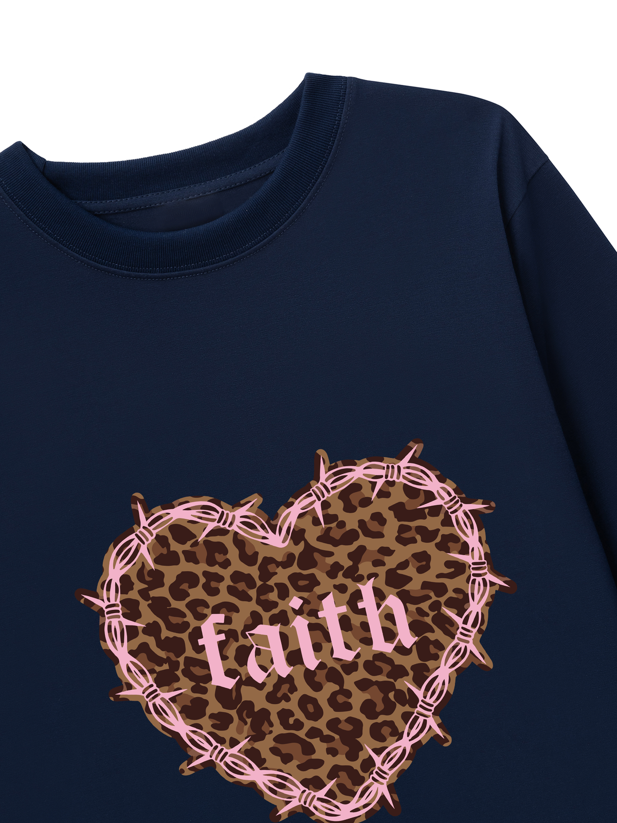 Áo Thun Dài Tay Urban Leopard Faith Heart