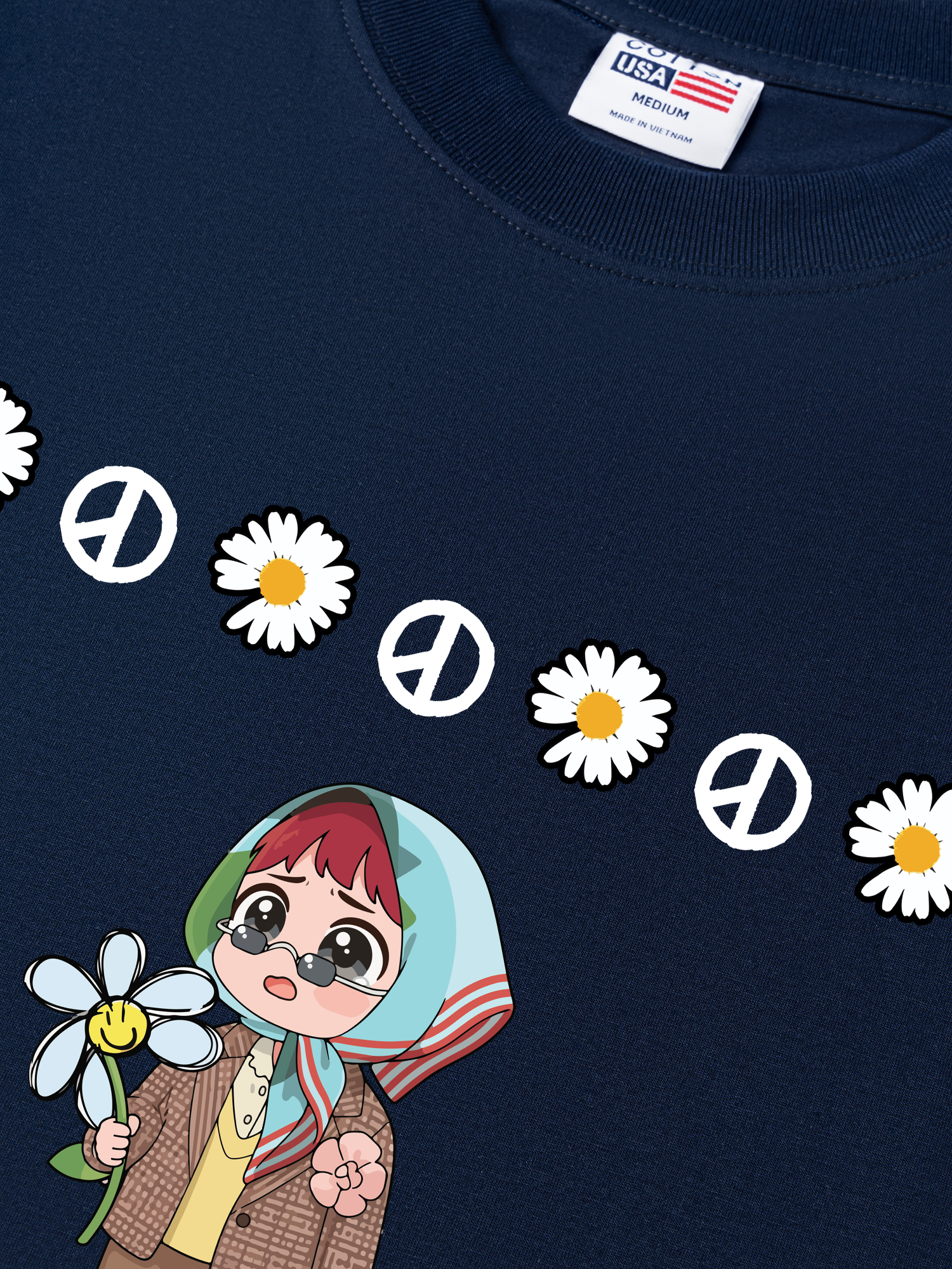 Áo Thun Relaxed Fit Idol G-Dragon My Husband Chibi Art