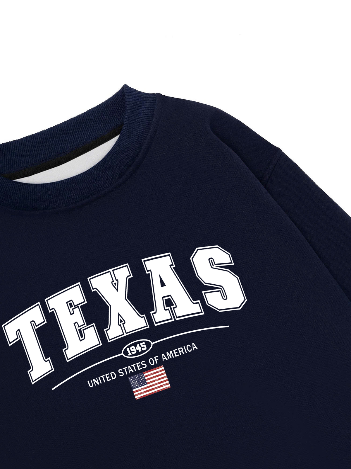 Áo Sweater Nỉ Hai Da USA Texas 1945