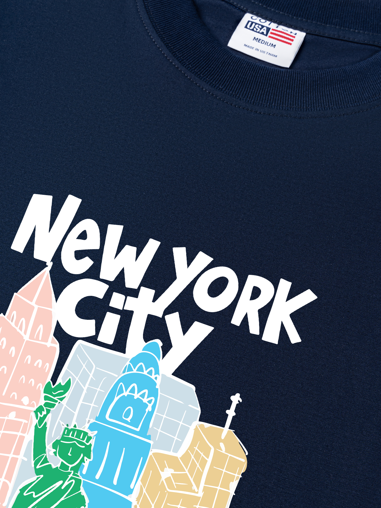 Áo Thun Relaxed Fit City New York Art