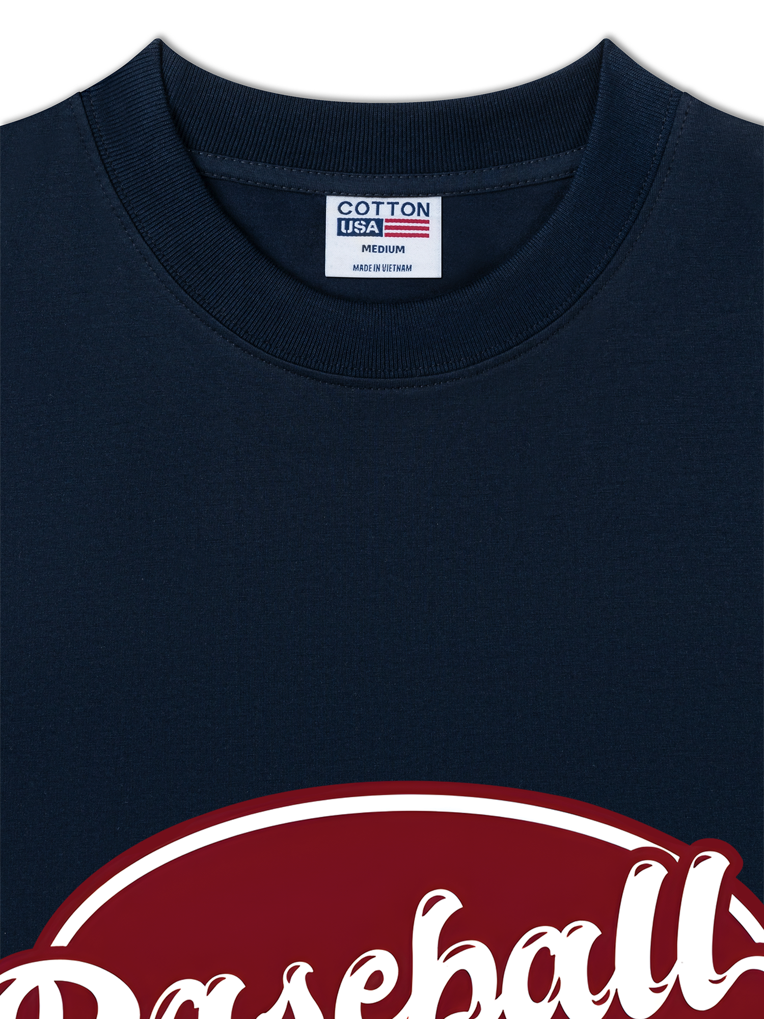 Áo Thun Relaxed Fit Baseball Retro