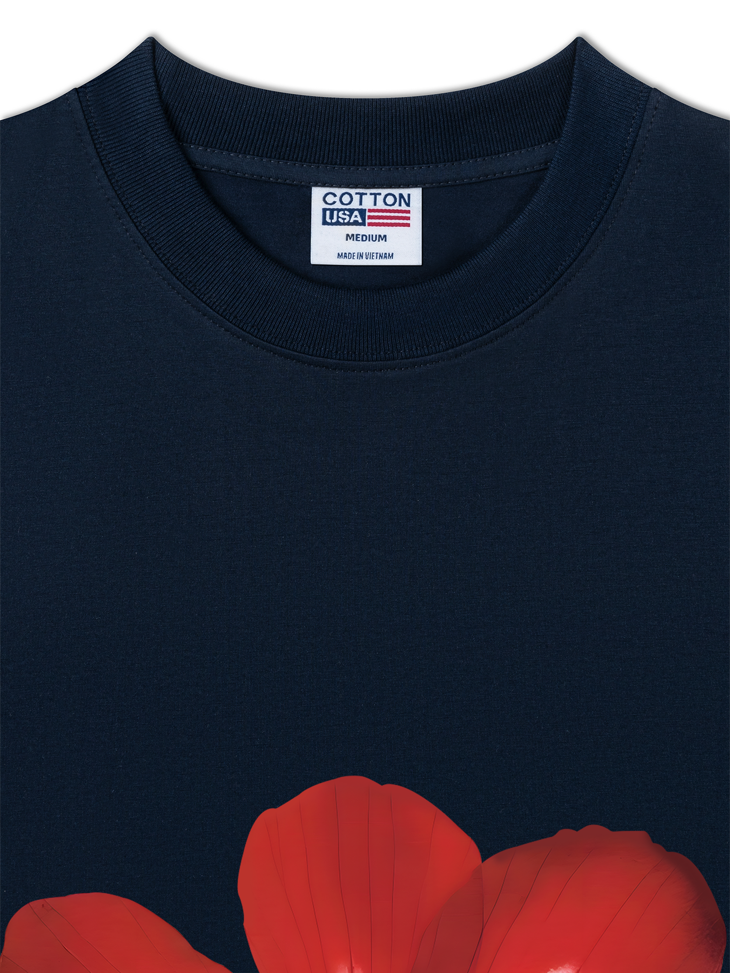 Áo Thun Relaxed Fit Floral Red Flower