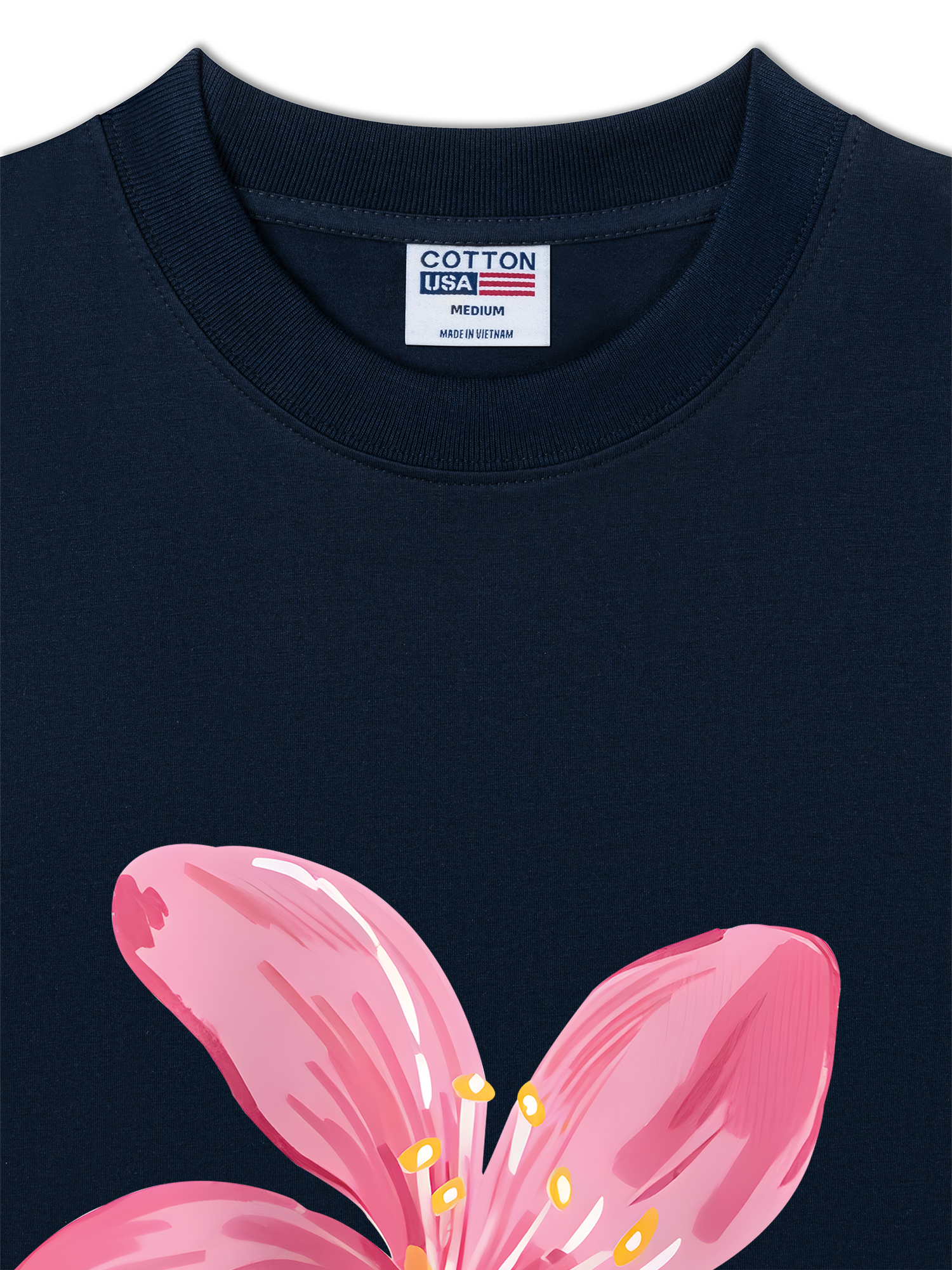 Áo Thun Relaxed Fit Floral Pink Flower