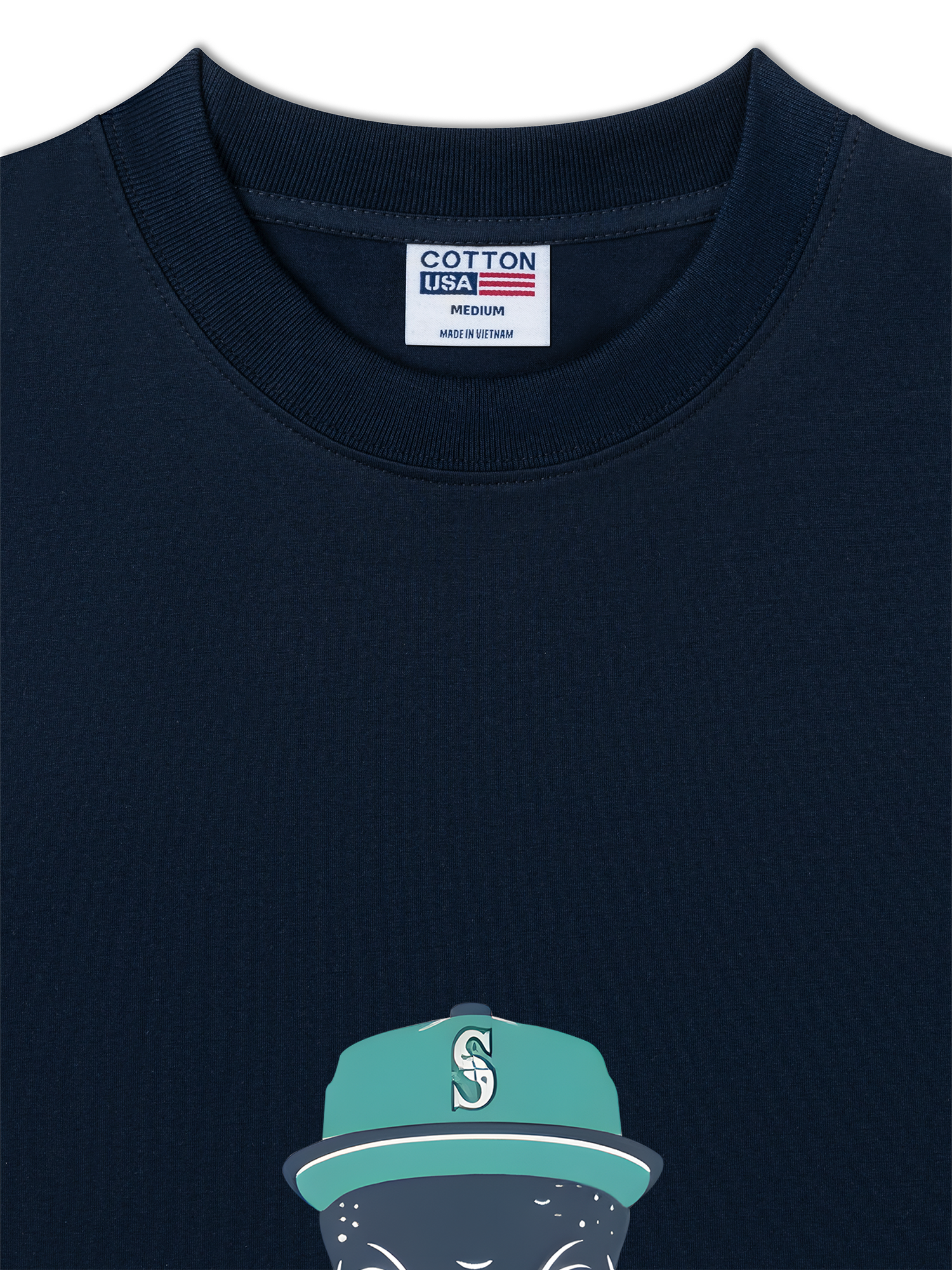 Áo Thun Relaxed Fit Baseball Green Octopus