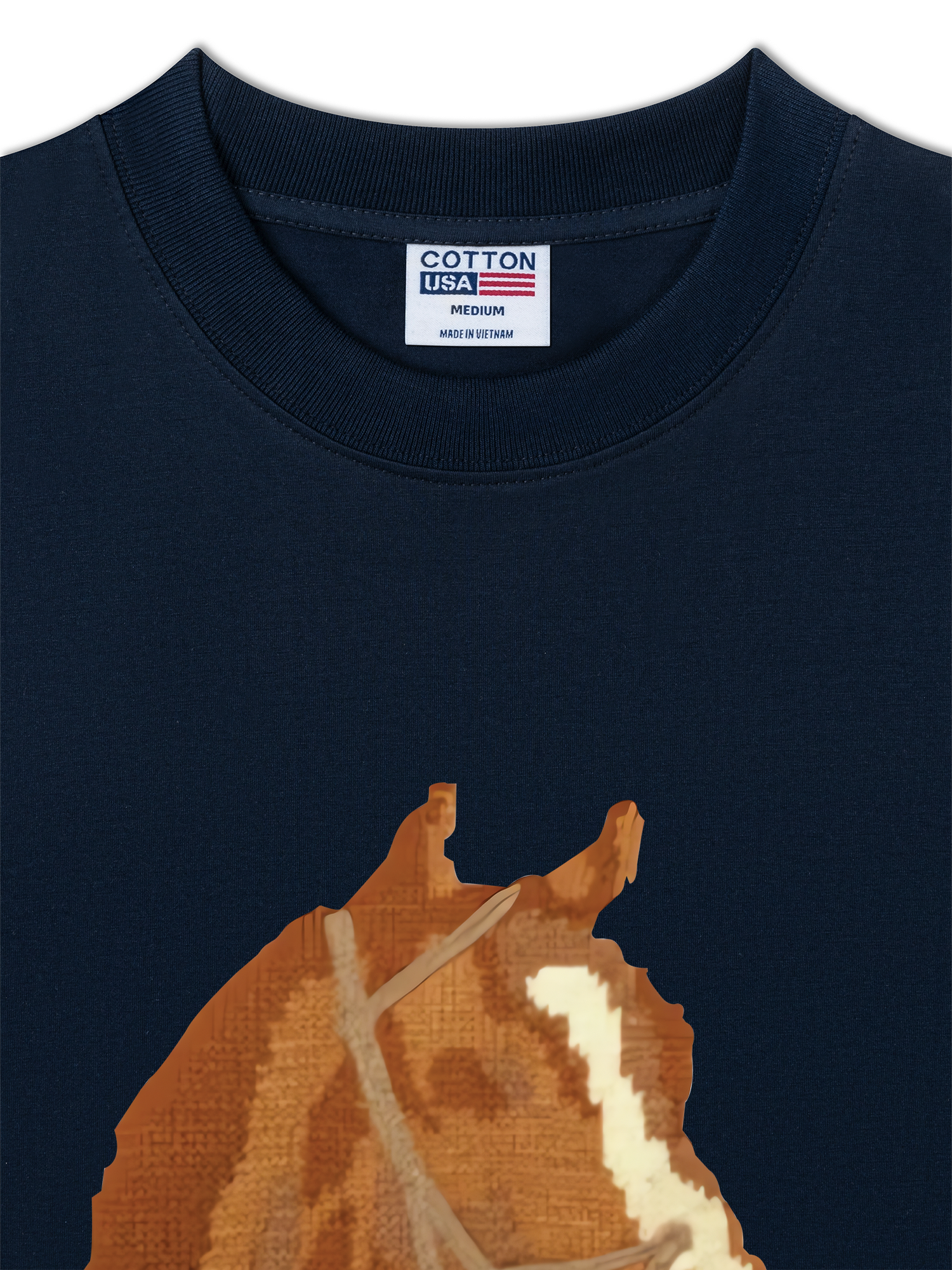 Áo Thun Relaxed Fit Cute Brown Horse