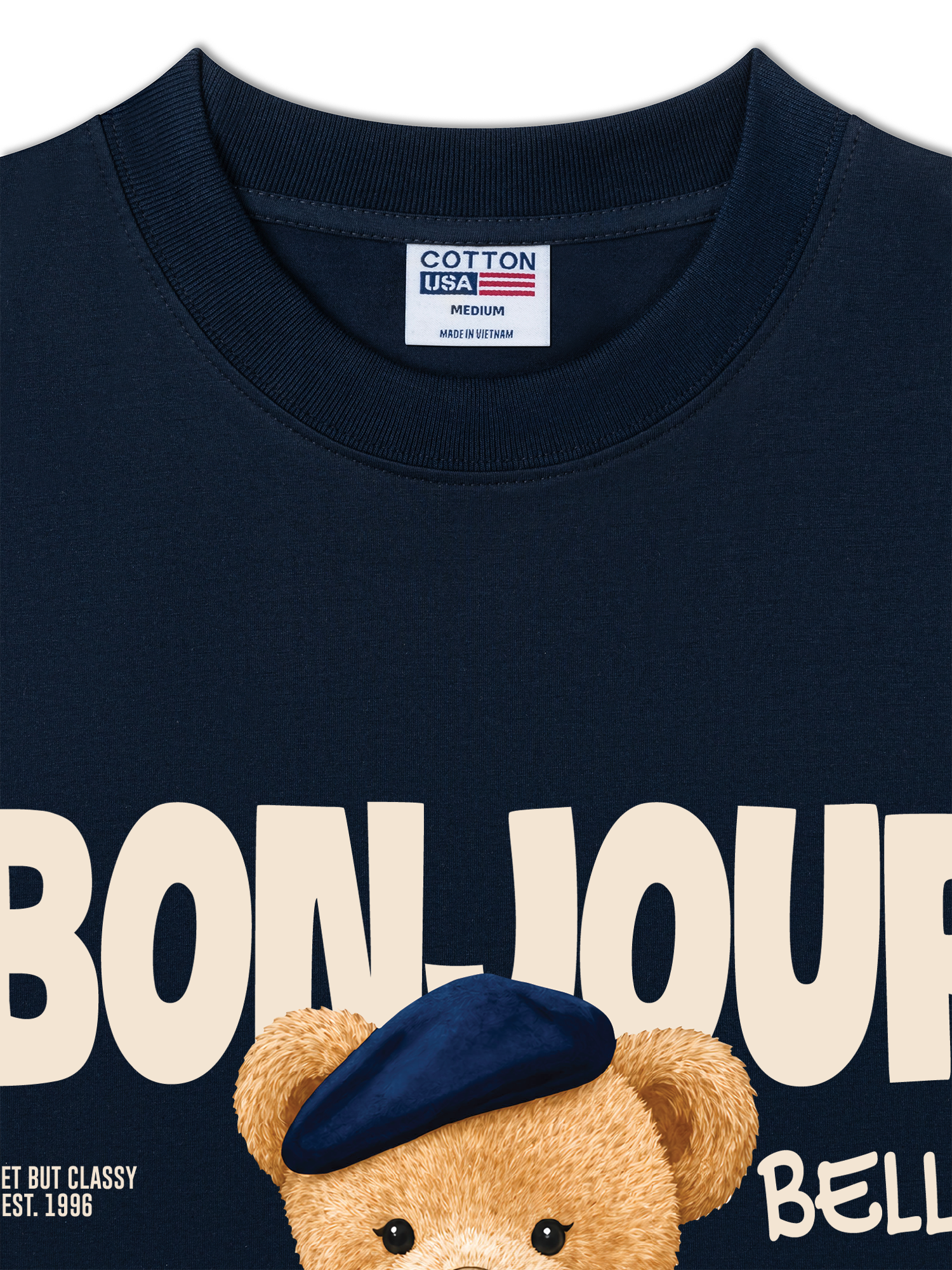 Áo Thun Relaxed Fit Bear Town Bonjour Bella