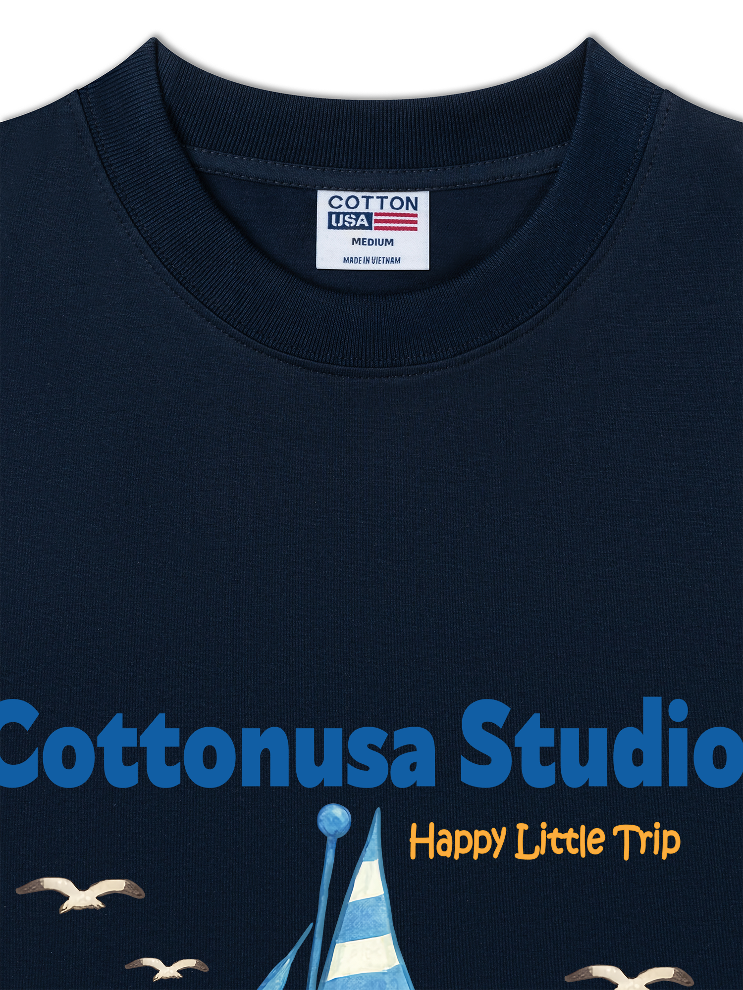 Áo Thun Relaxed Fit Tropical Happy Little Trip