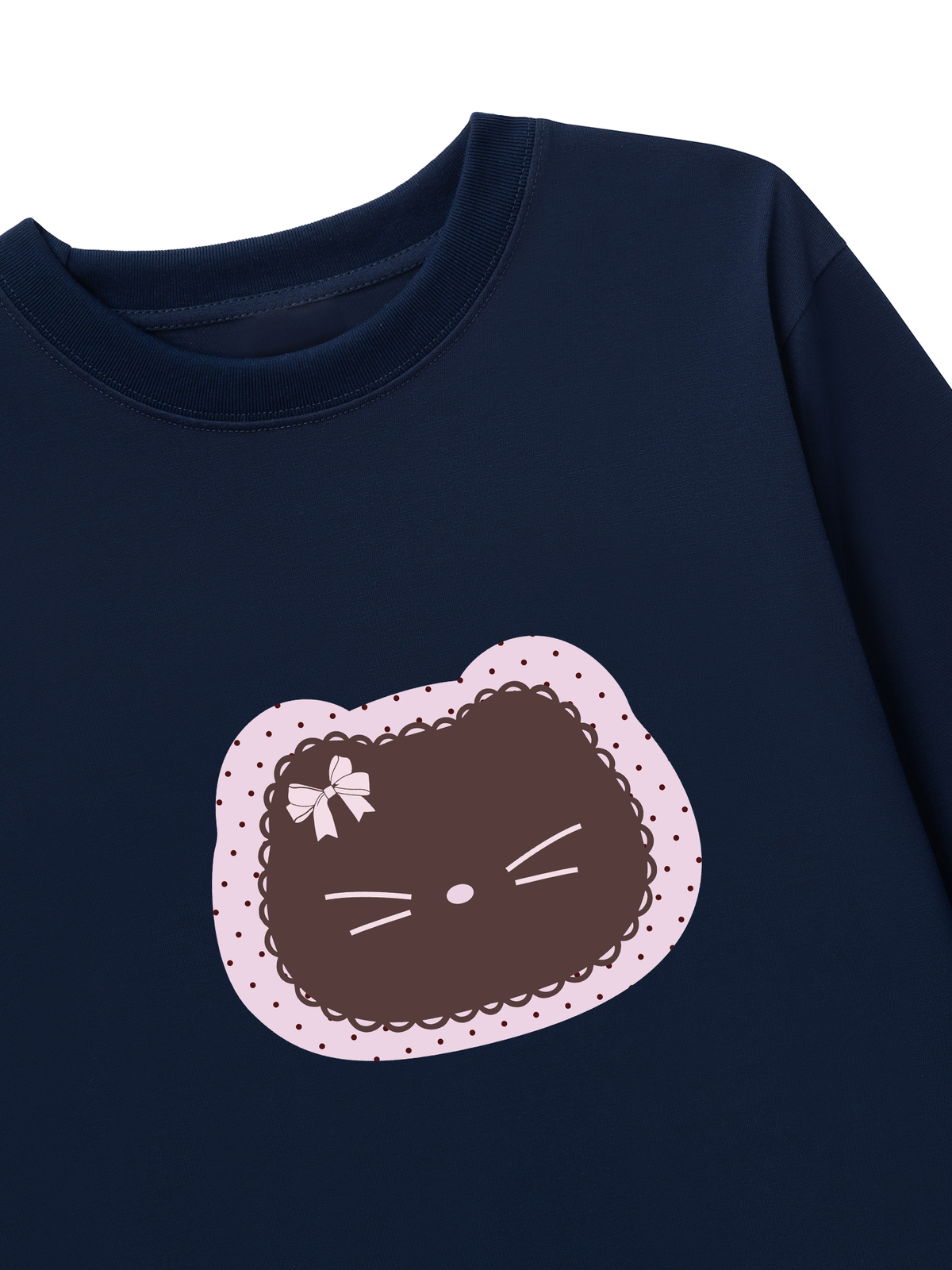 Áo Thun Dài Tay Dotty Mood Cute Cat