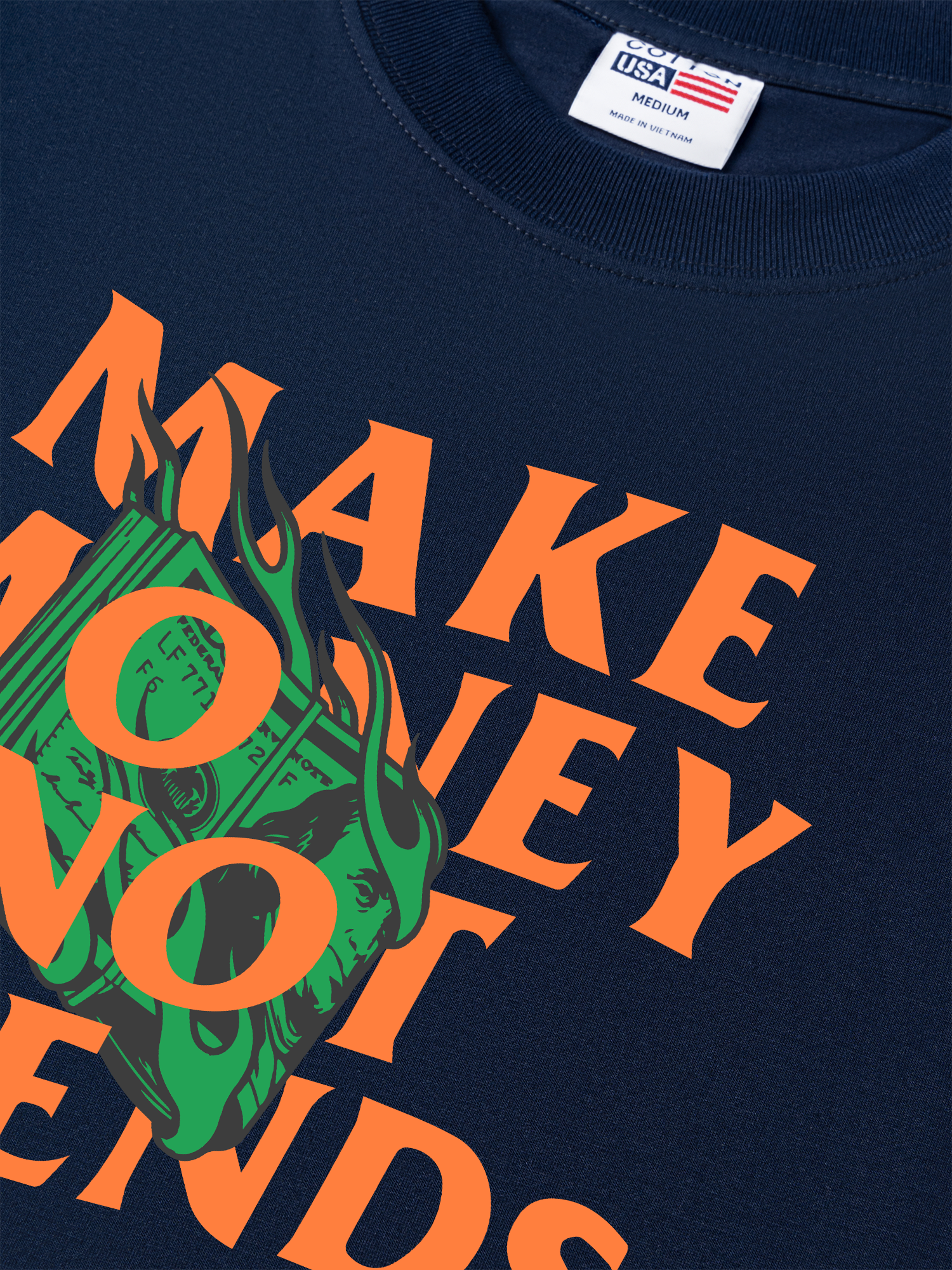 Áo Thun Relaxed Fit Money Make Money Not Friends