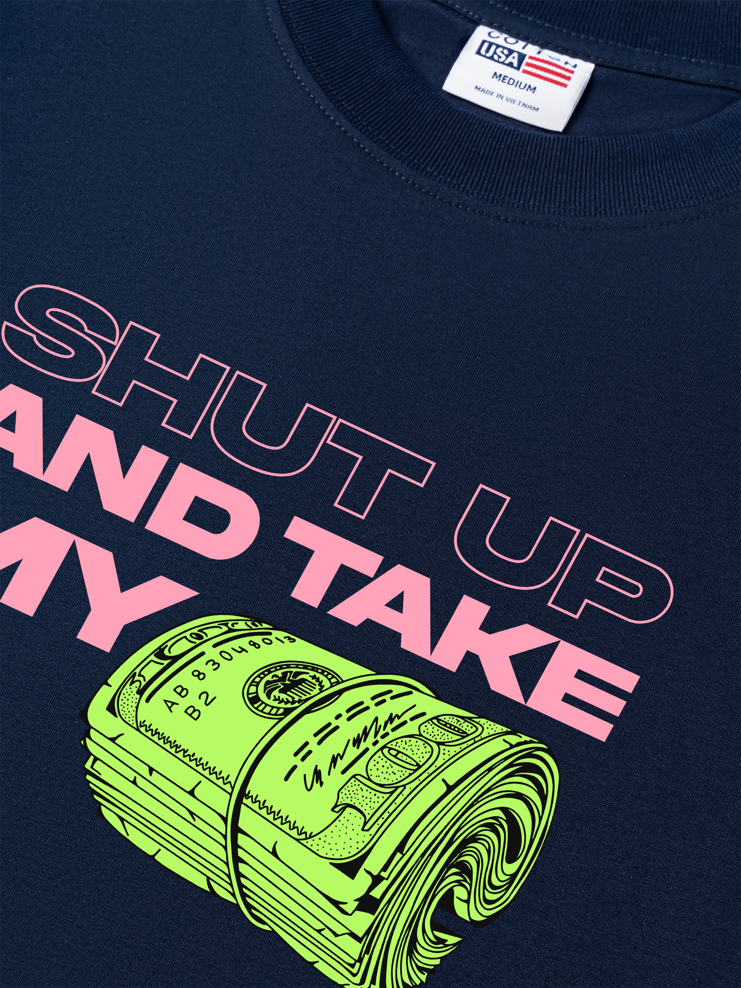 Áo Thun Relaxed Fit Money Shut Up And Take My