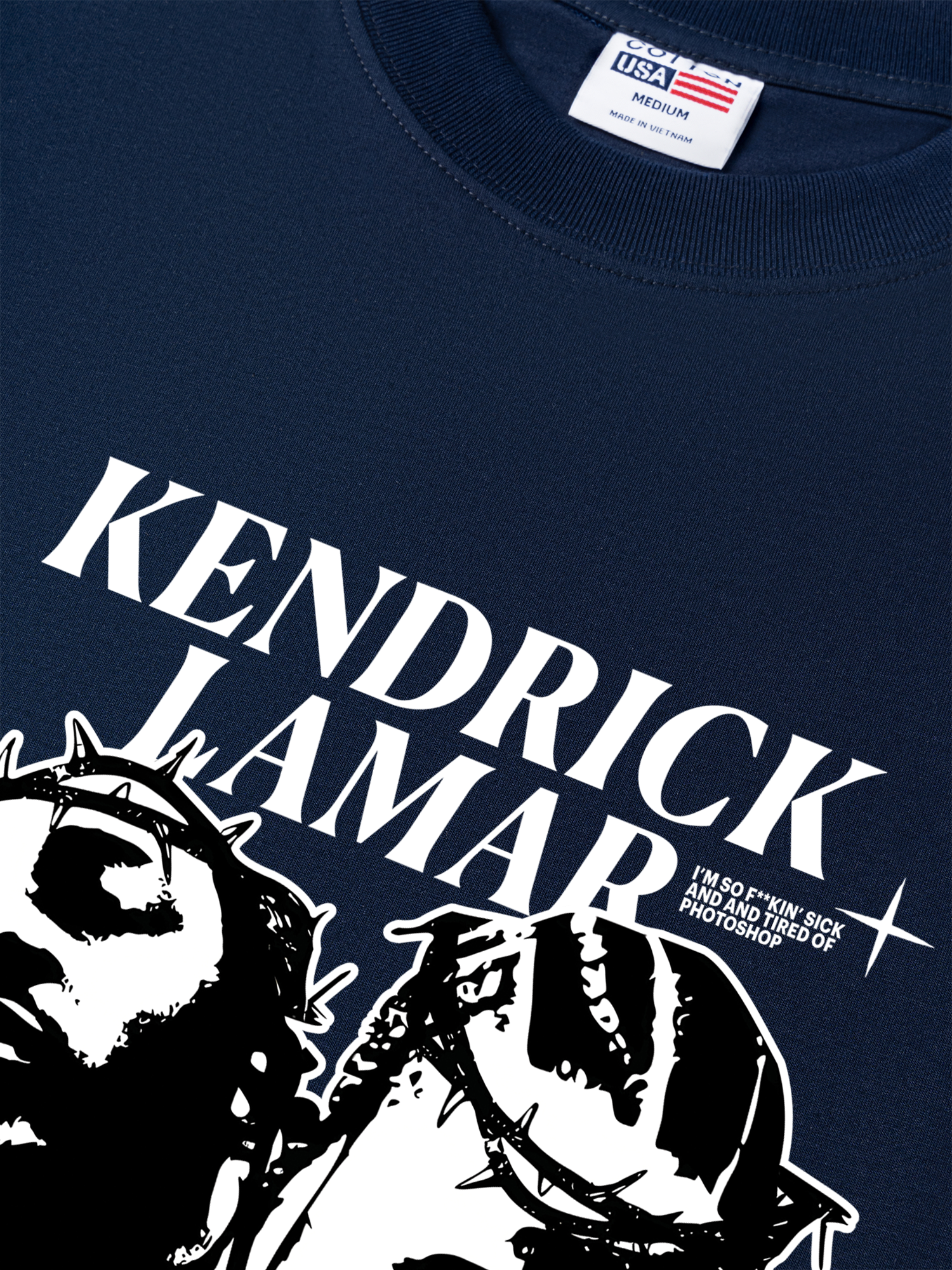 Áo Thun Relaxed Fit Rapper Kendrick Lamar Damn