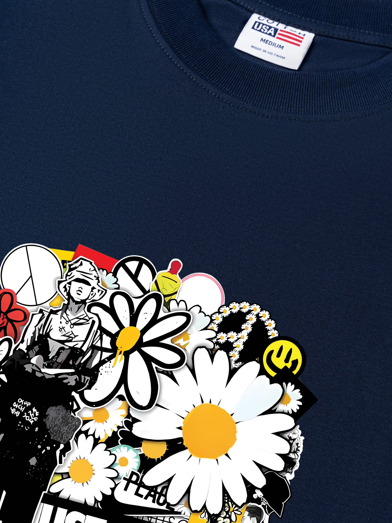 Áo Thun Relaxed Fit Idol Daisy Flower GD