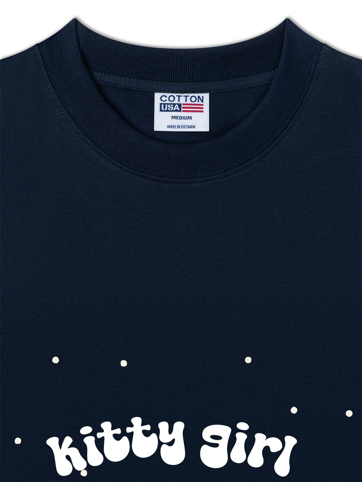 Áo Thun Relaxed Fit Soft Paw Kitty Girl