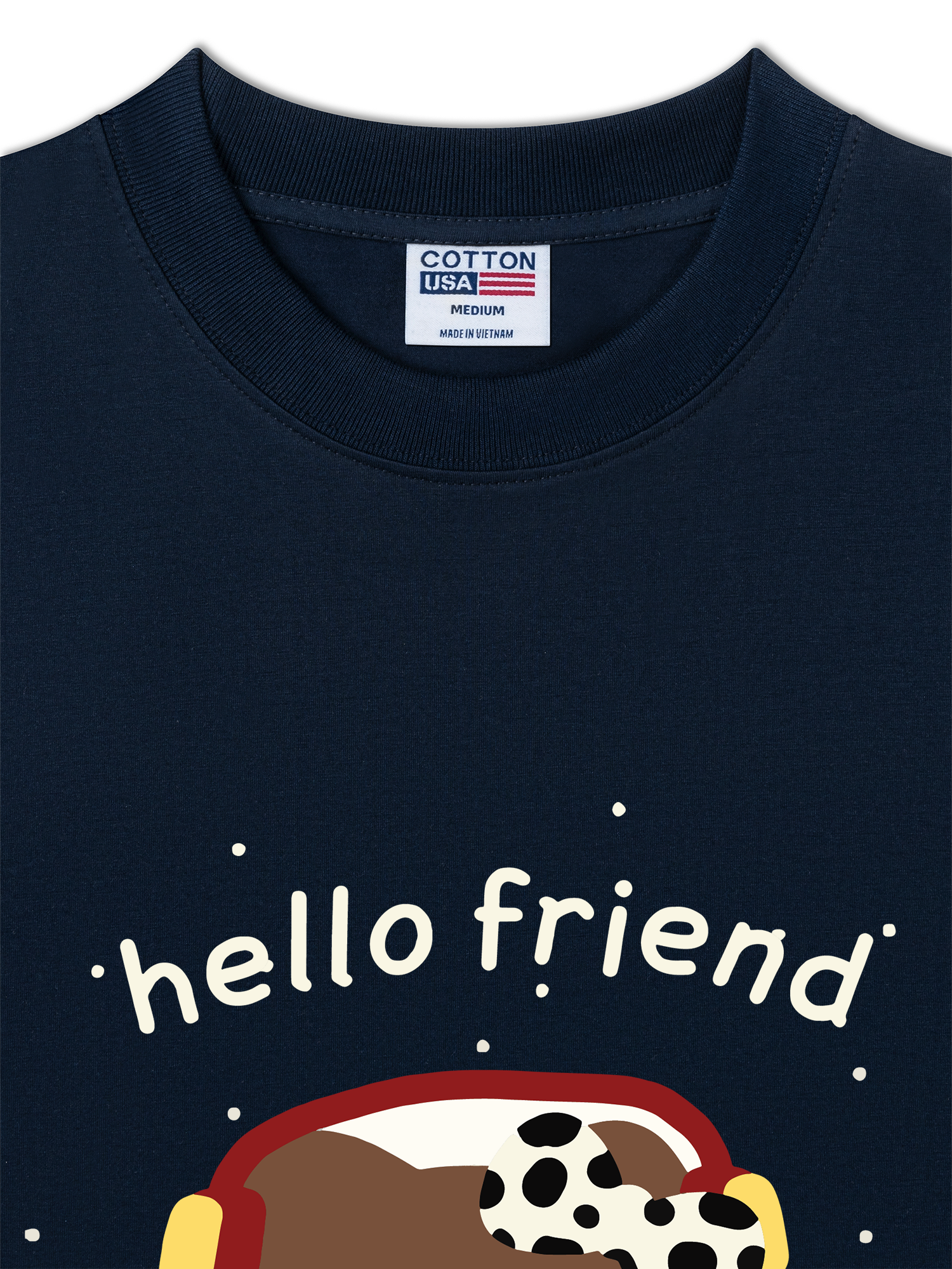 Áo Thun Relaxed Fit Soft Paw Hello Friend