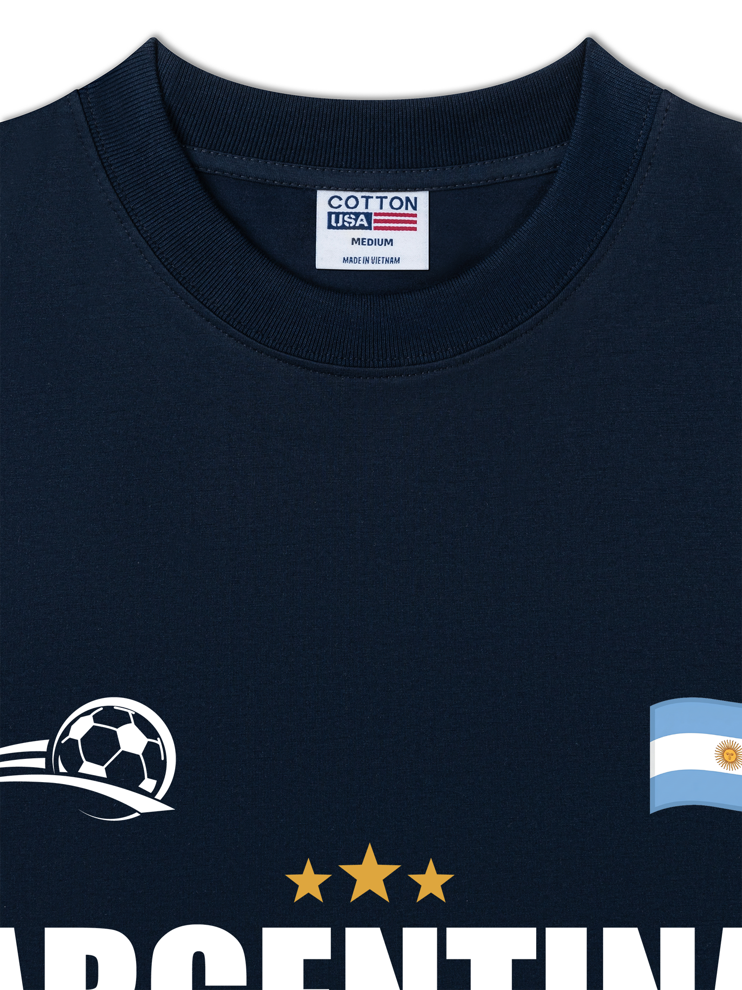 Áo Thun Relaxed Fit Soccer World Cup Argentina
