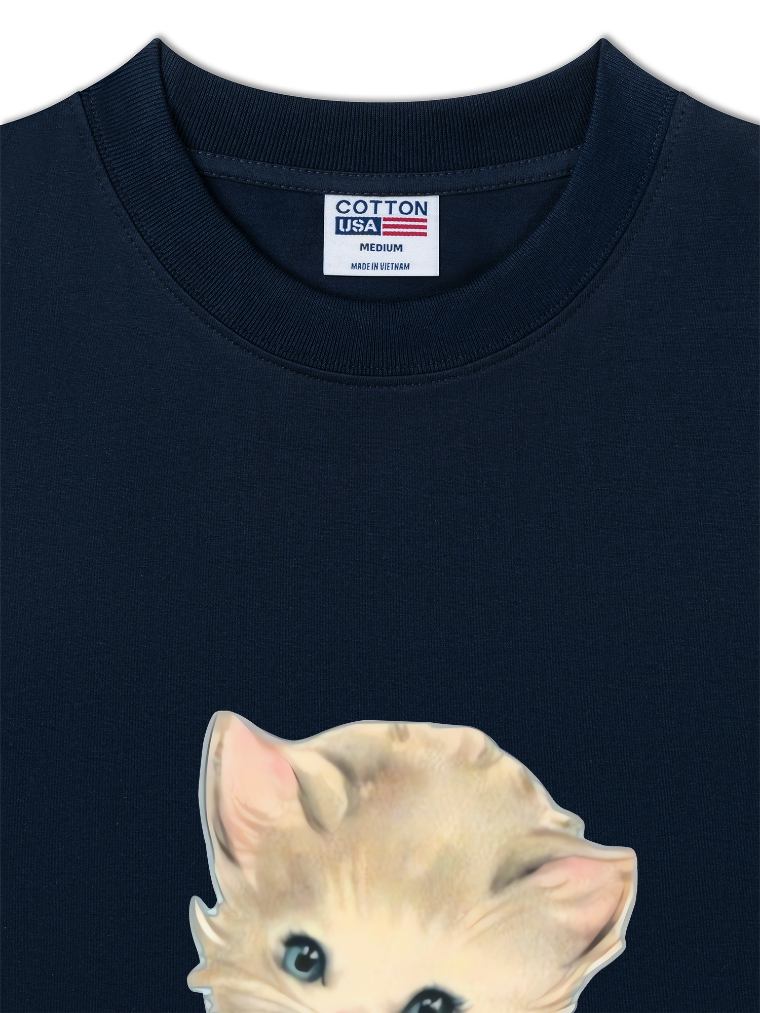 Áo Thun Relaxed Fit Soft Paw Blue Bow