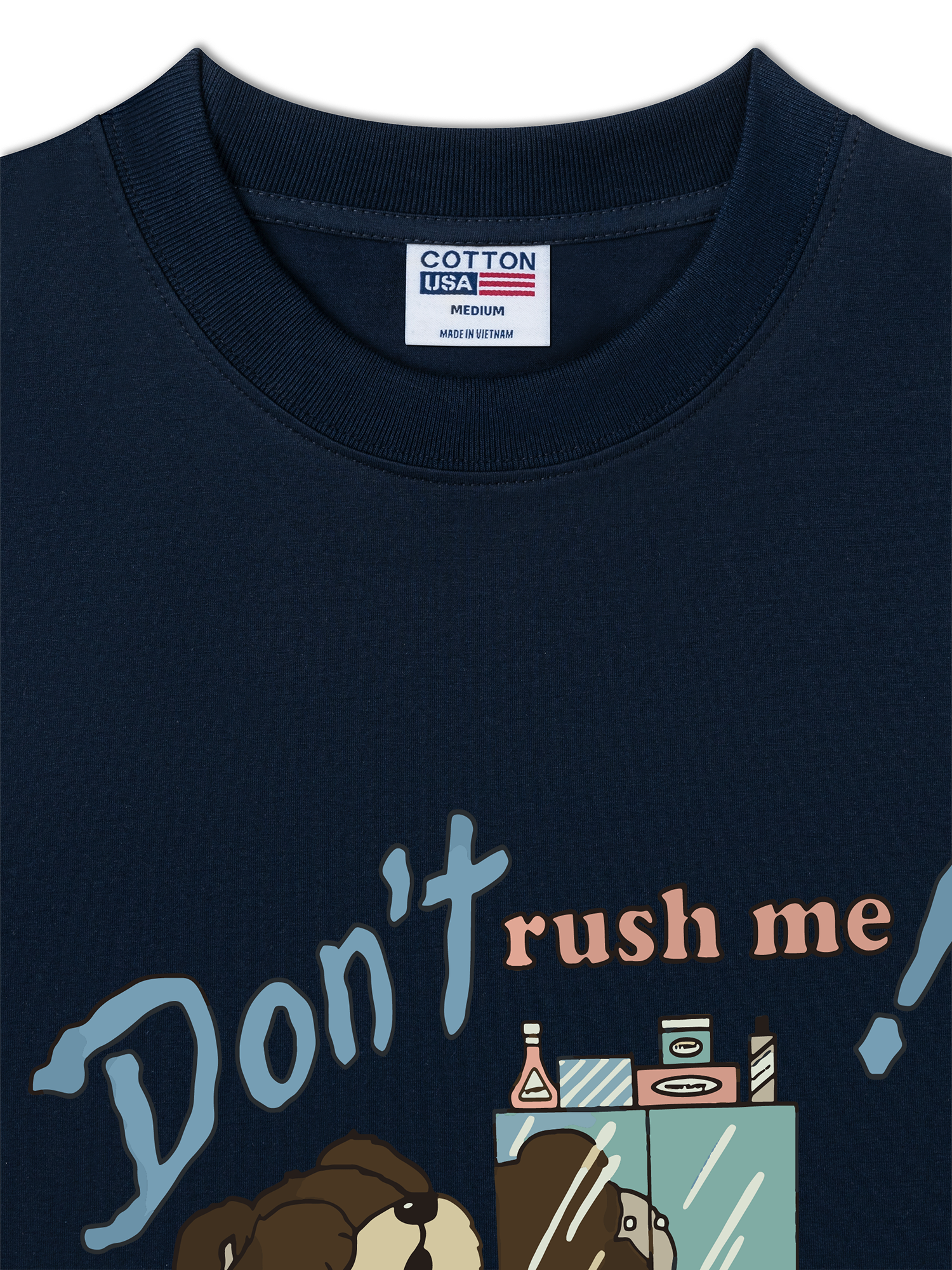 Áo Thun Relaxed Fit Soft Paw Don't Rush Me