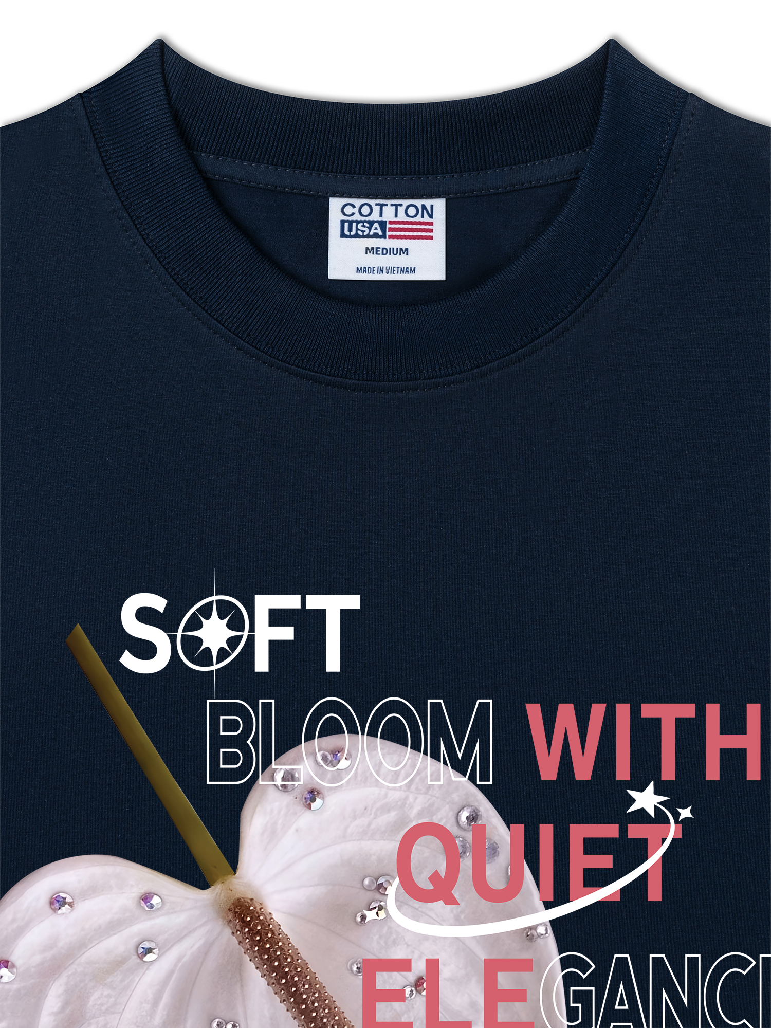 Áo Thun Relaxed Fit Bling Soft Bloom