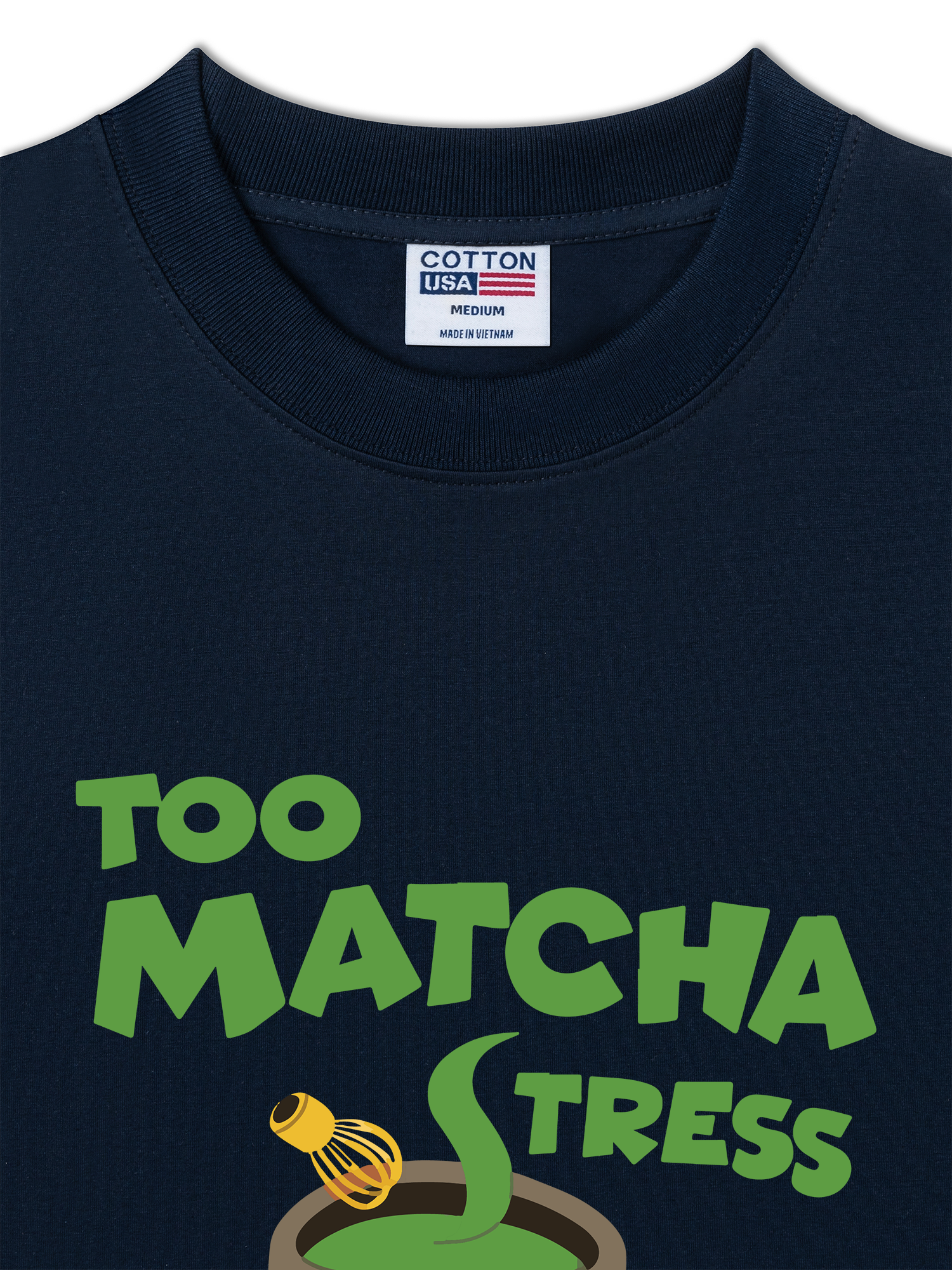 Áo Thun Relaxed Fit Too Matcha Stress